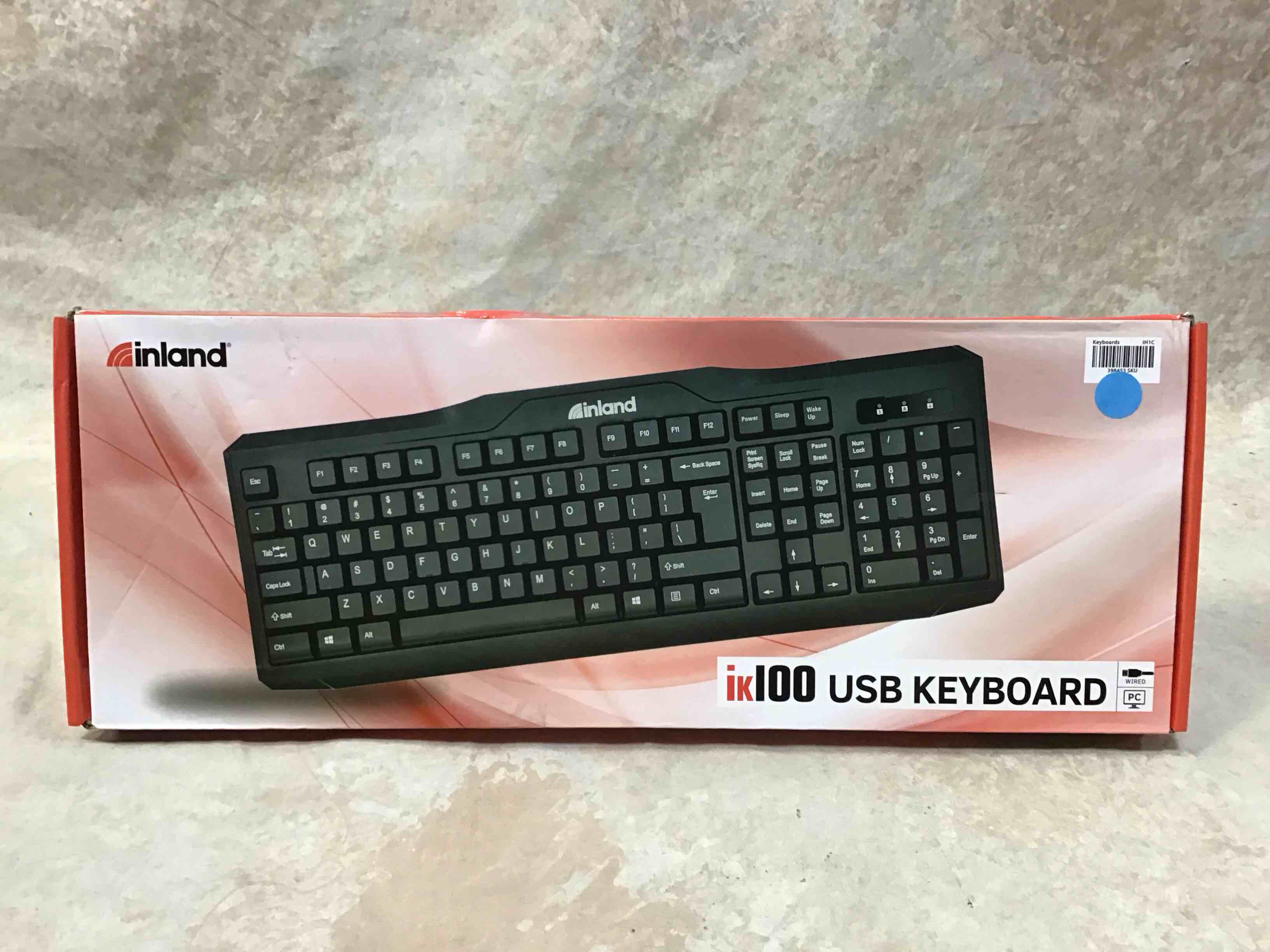 Condition photo showing Good Condition for inland usb standard keyboard black ik100