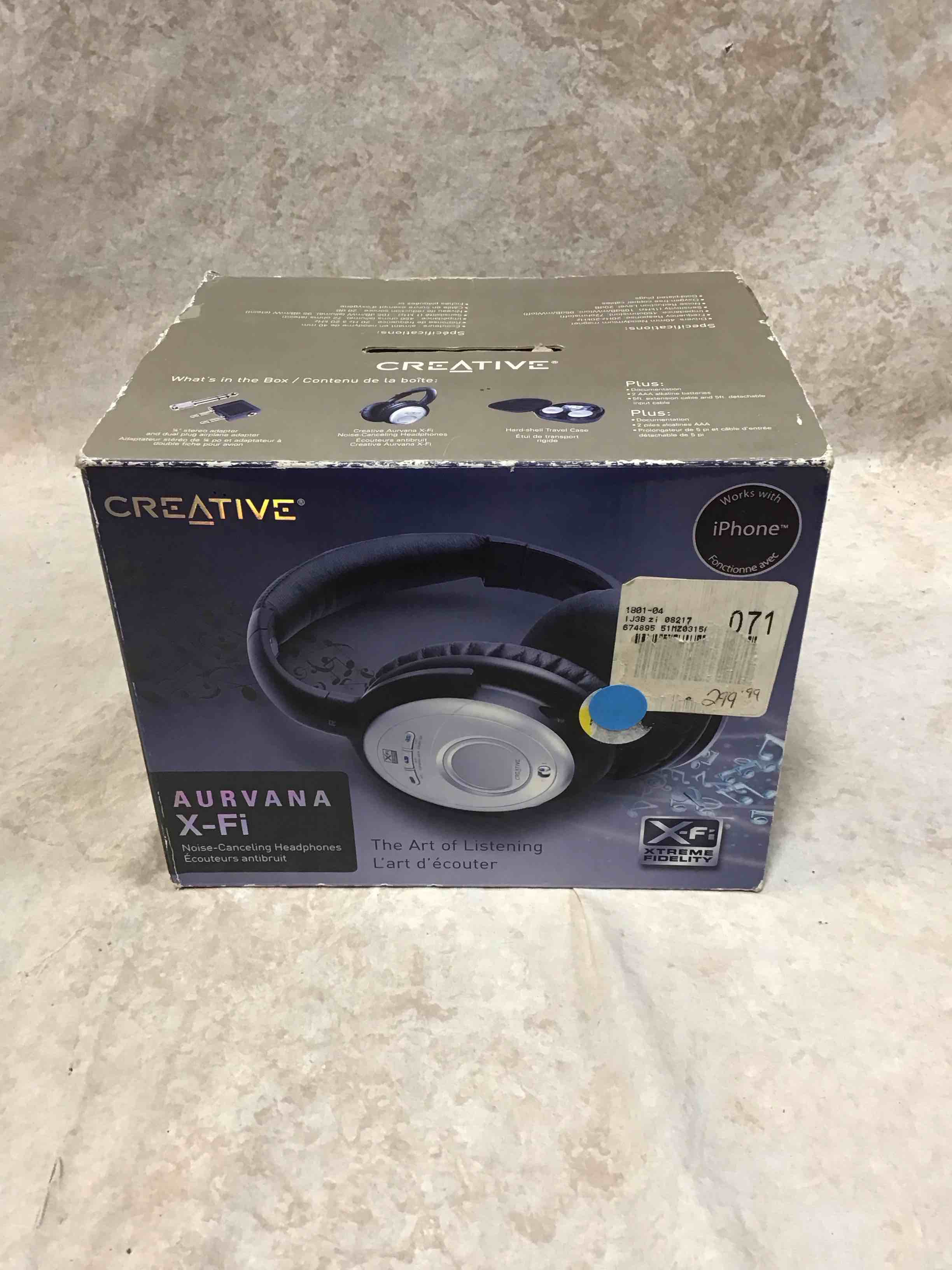 Condition photo showing Good Condition for creative aurvana x-fi head phones