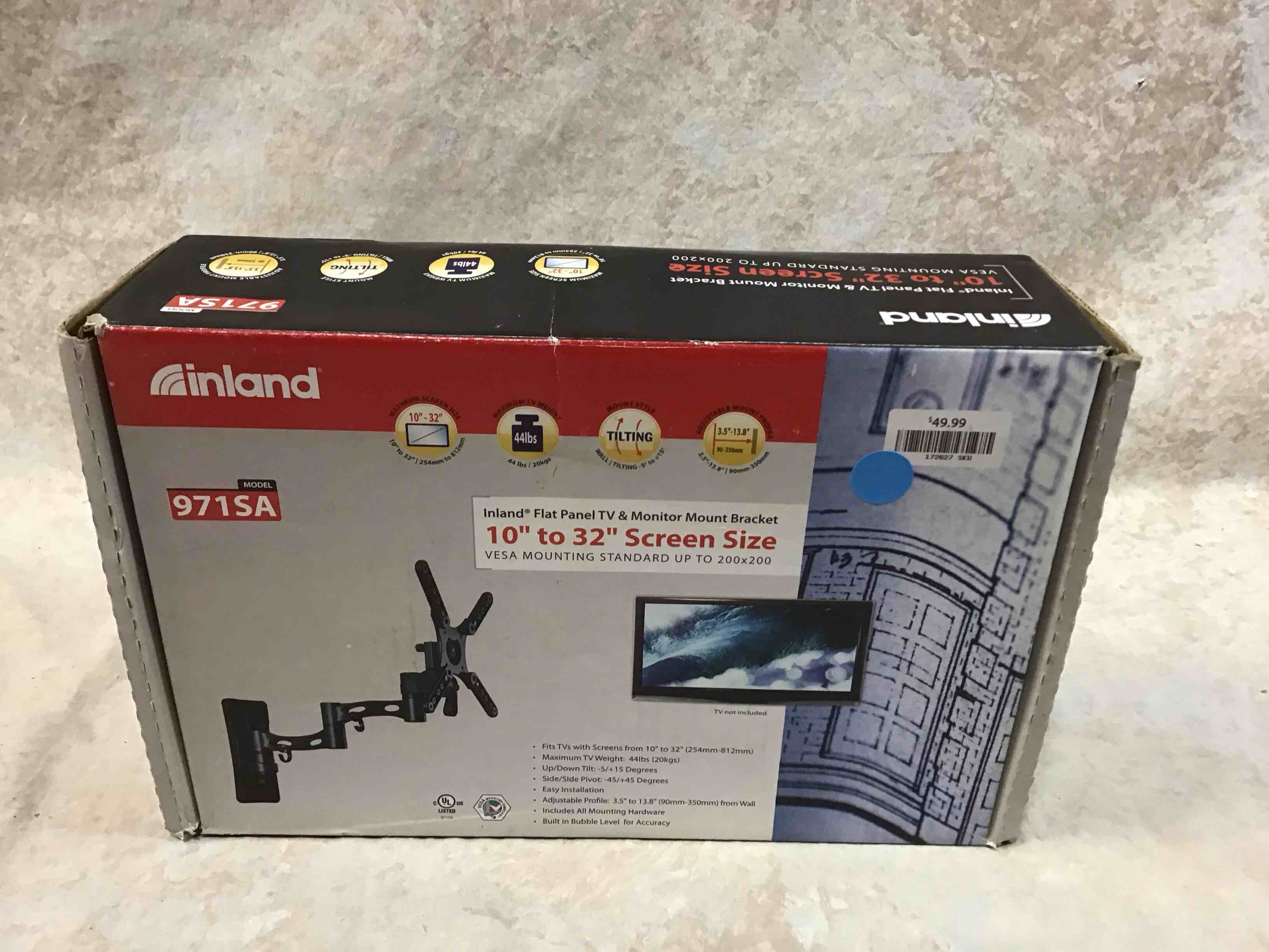 Condition photo showing Good Condition for inland 10” - 32” flat panel tv & monitor mount 