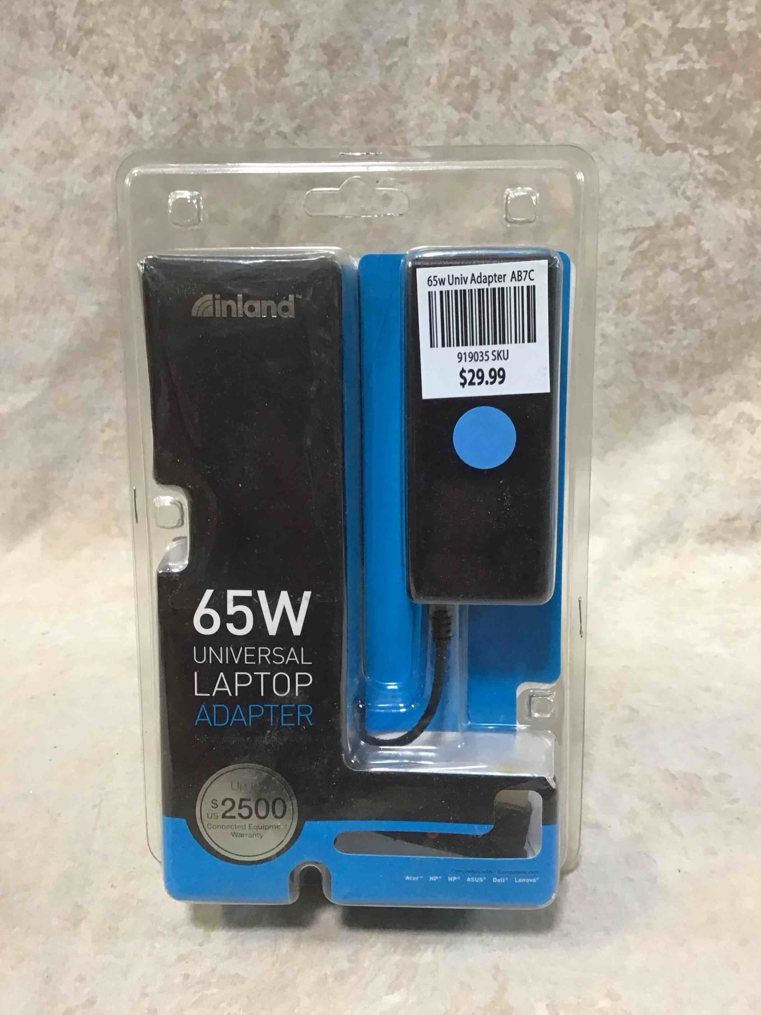 inland 65w universal laptop adapter