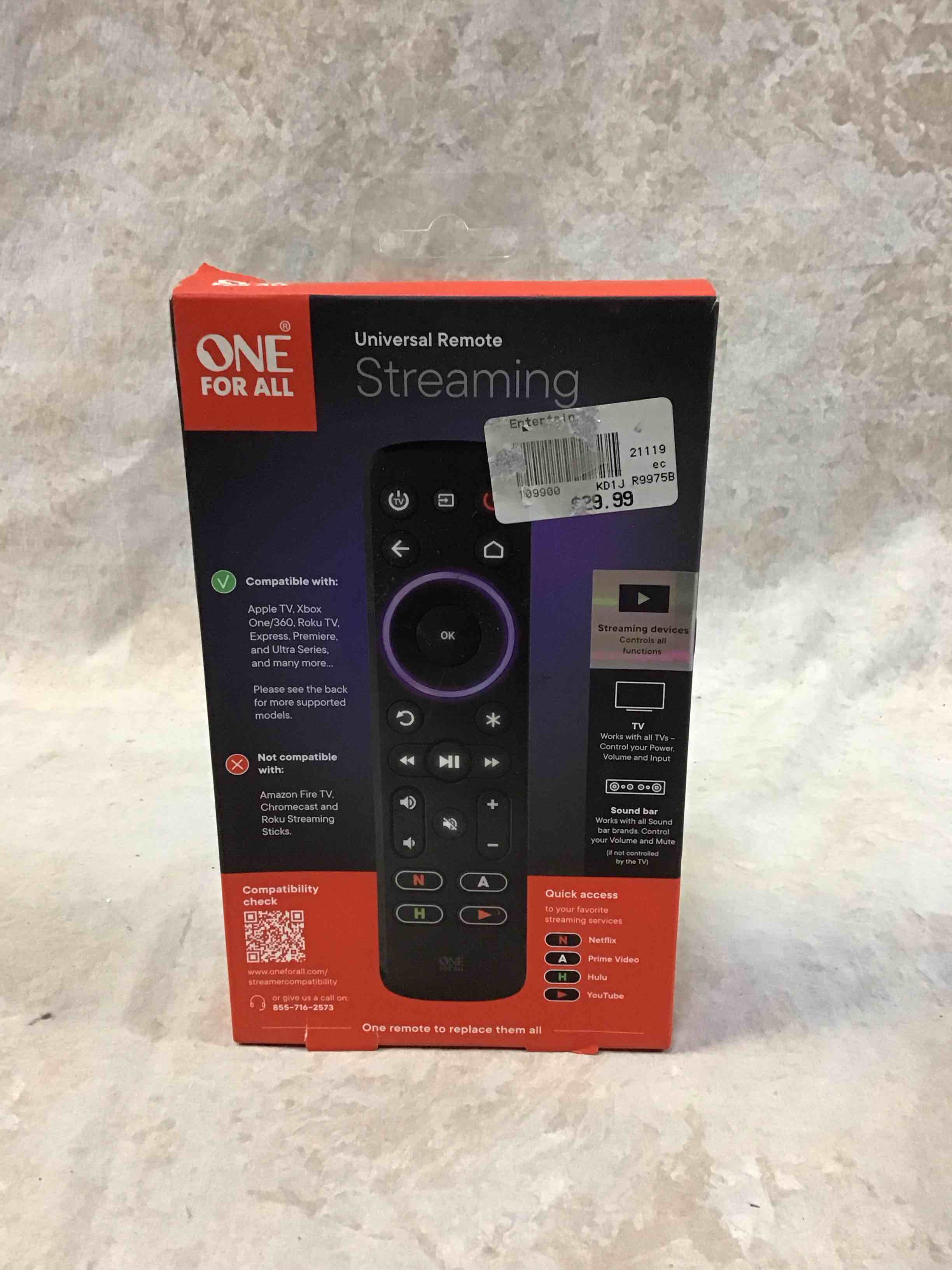 Condition photo showing New/Like New for one for all - streamer remote - black
