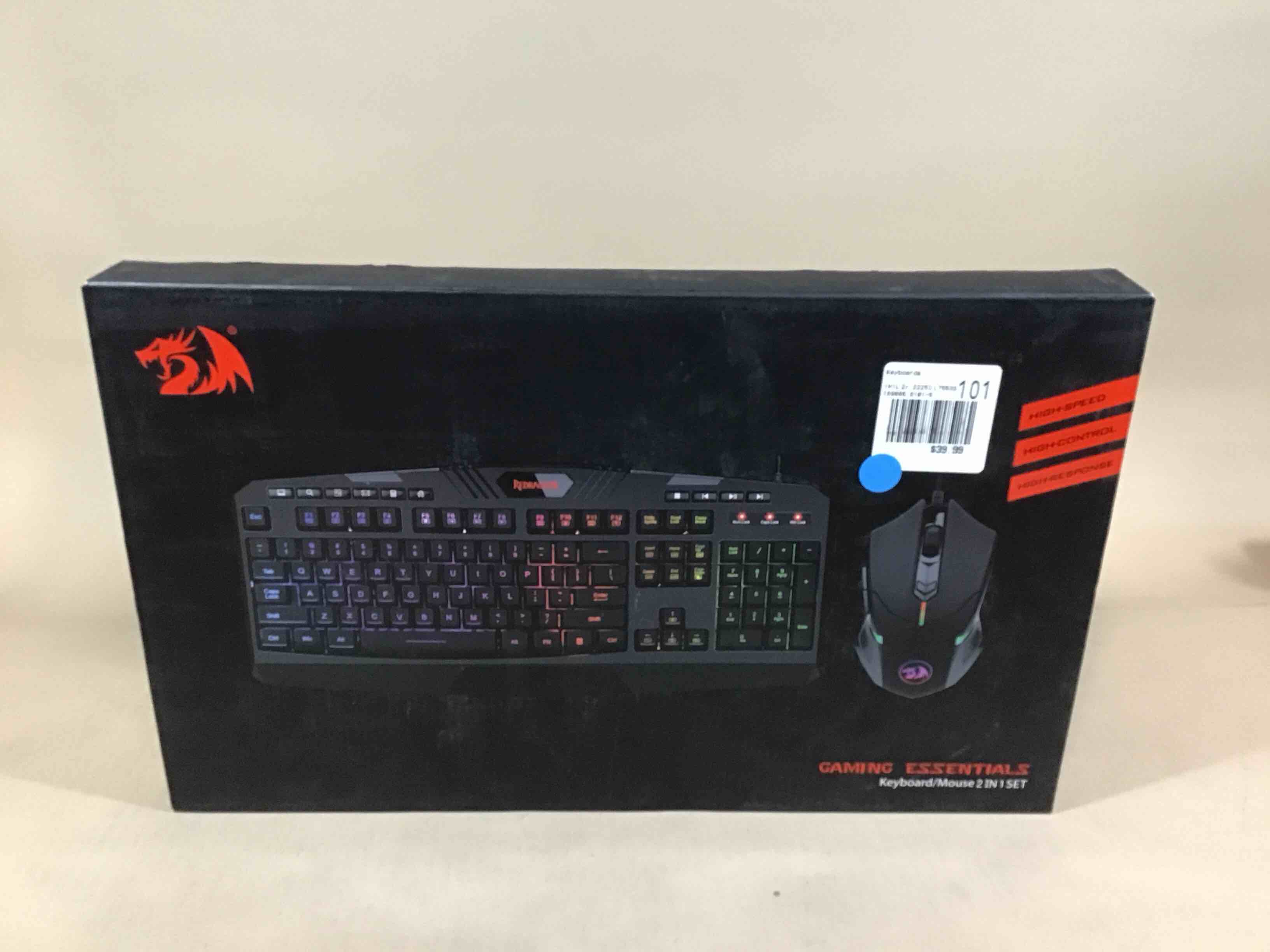 Condition photo showing Good Condition for redragon - s101-5 wired gaming keyboard and optical mouse gaming bundle with rgb backlighting - black
