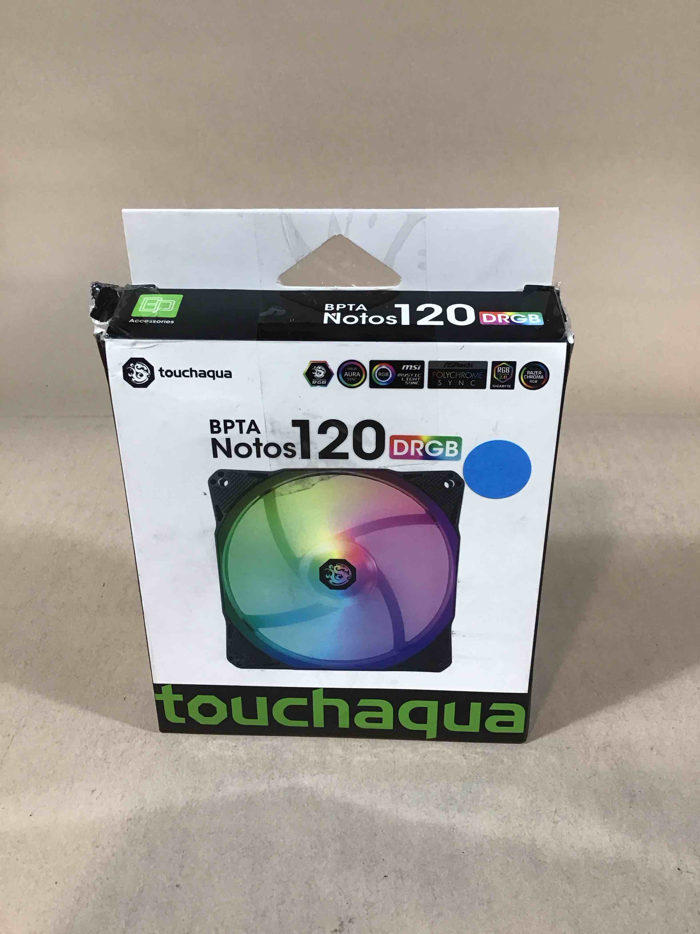Condition photo showing Good Condition for bitspower notos 120mm case fan, drgb computer fan pwm pc cooling fan led high airflow 5v 3-pin addressable rgb 1800 rpm (1 pack)