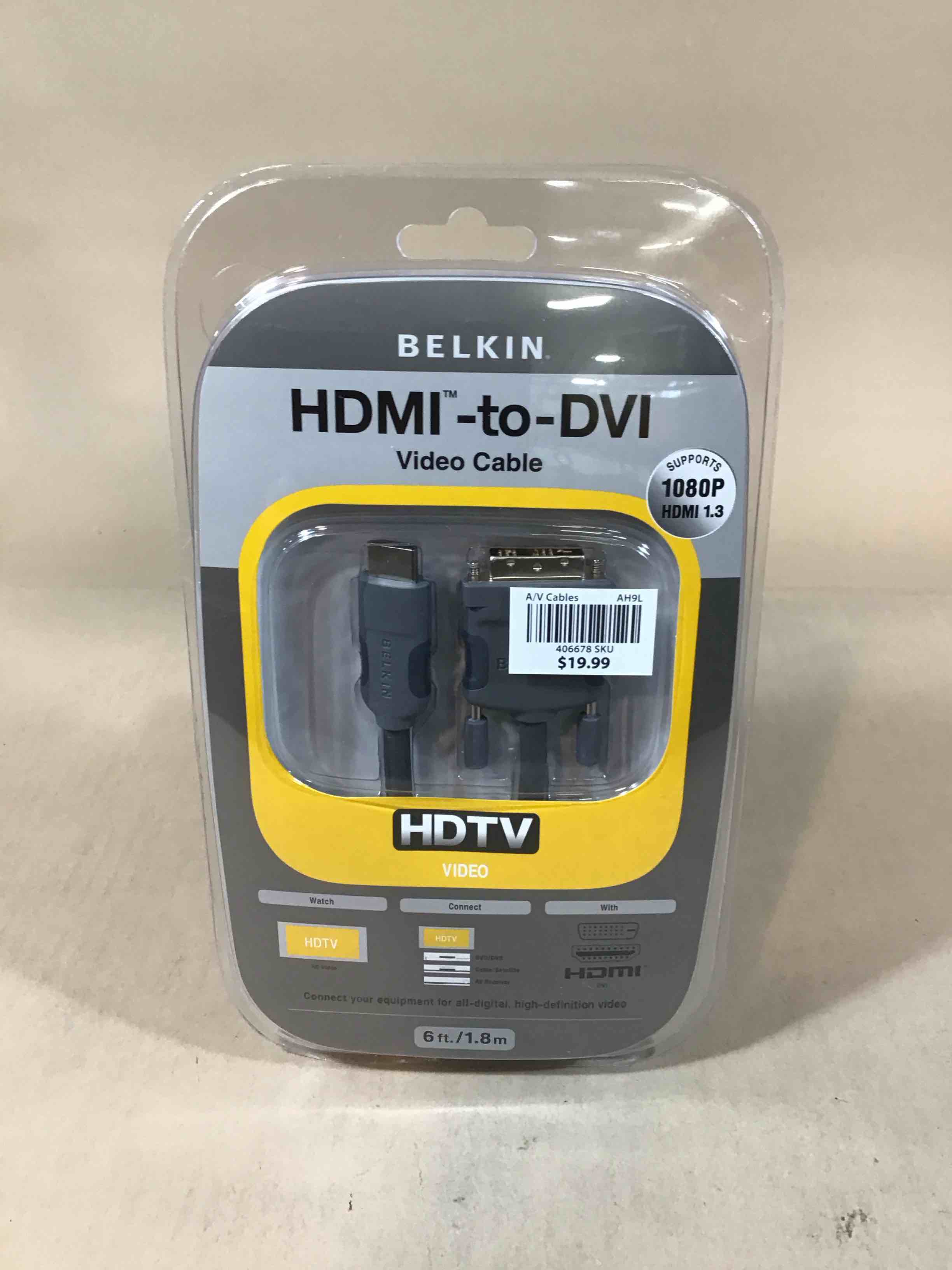 Condition photo showing New/Like New for belkin hdmi to dvi-d cable