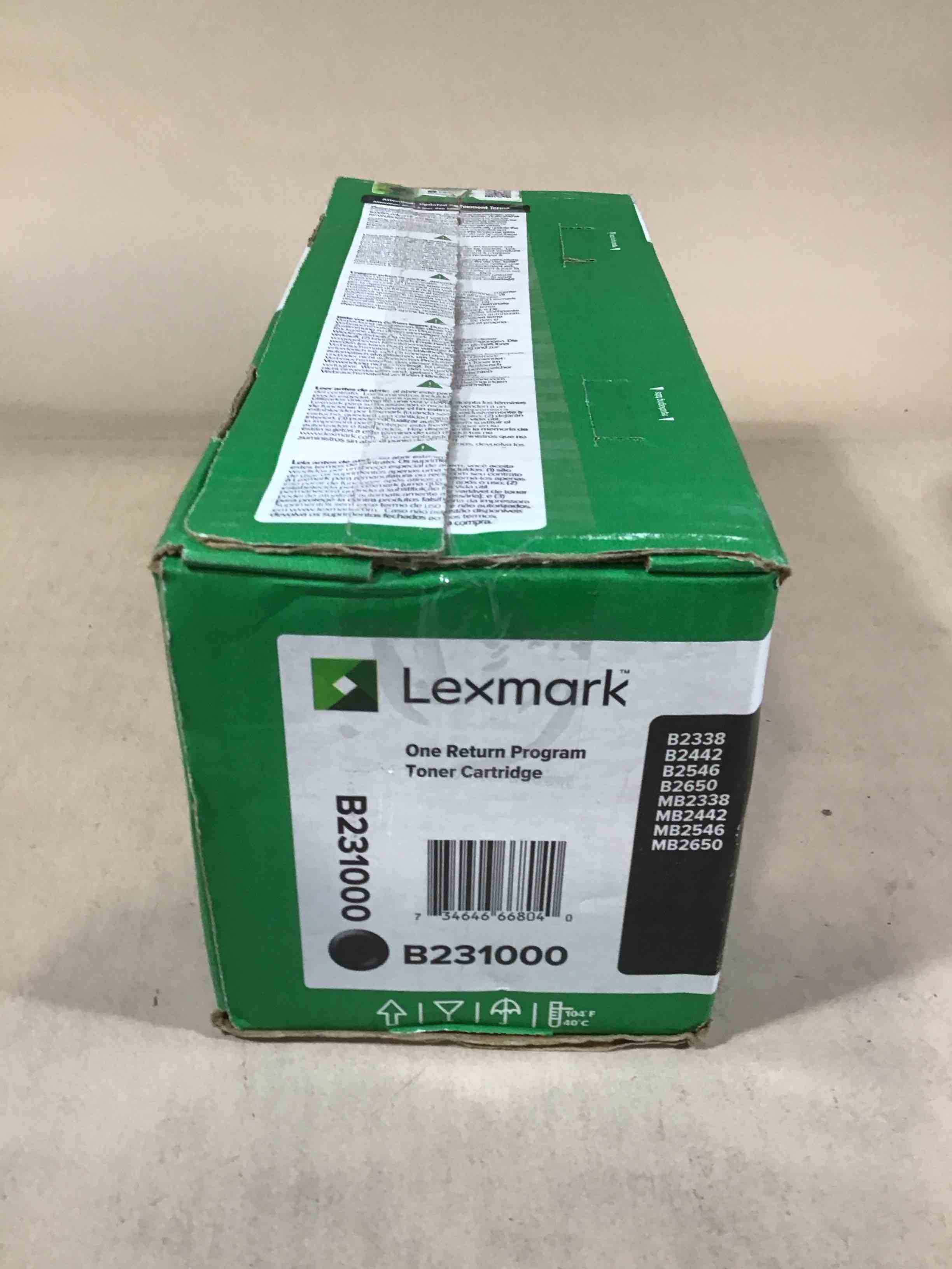 Condition photo showing Good Condition for lexmark lexb231000 black return program cartridge 1 each