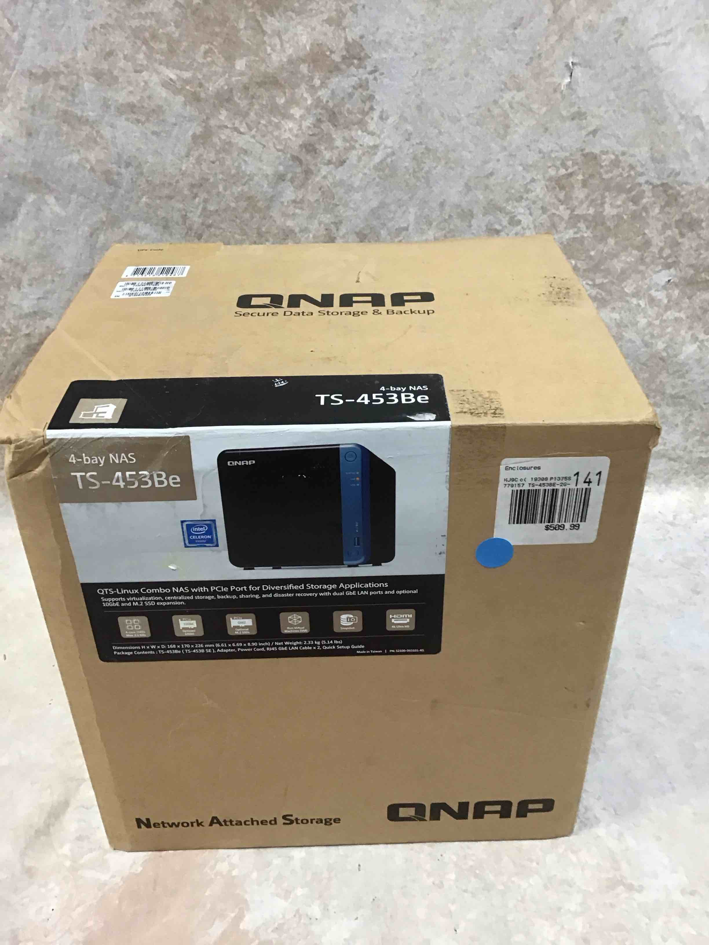 Condition photo showing Good Condition for qnap ts-453be-2g ts-453be-2g - nas server - 4 bays - sata 6gb/s - raid 0 1