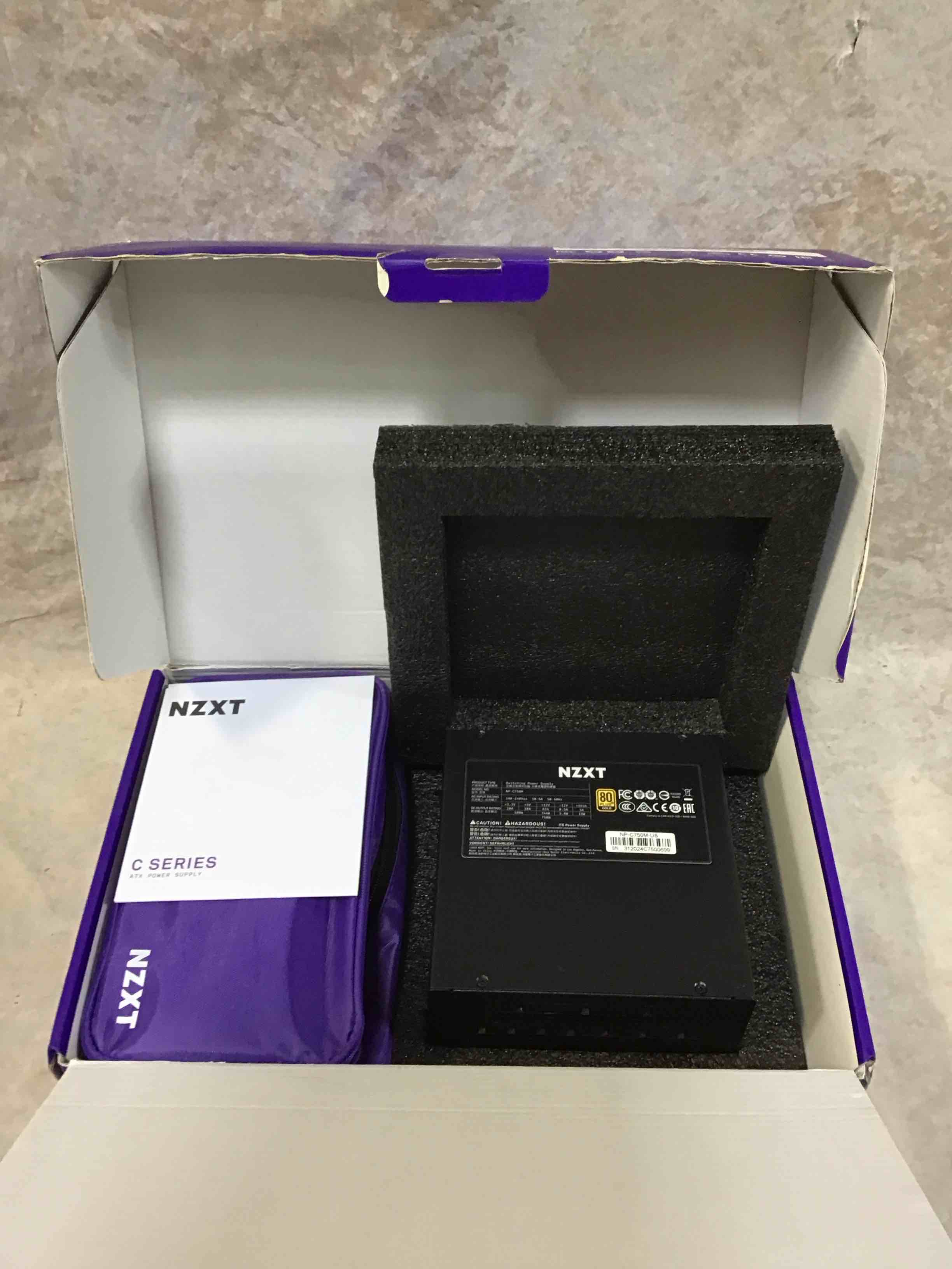 Condition photo showing Good Condition for nzxt c750 atx gaming power supply - black