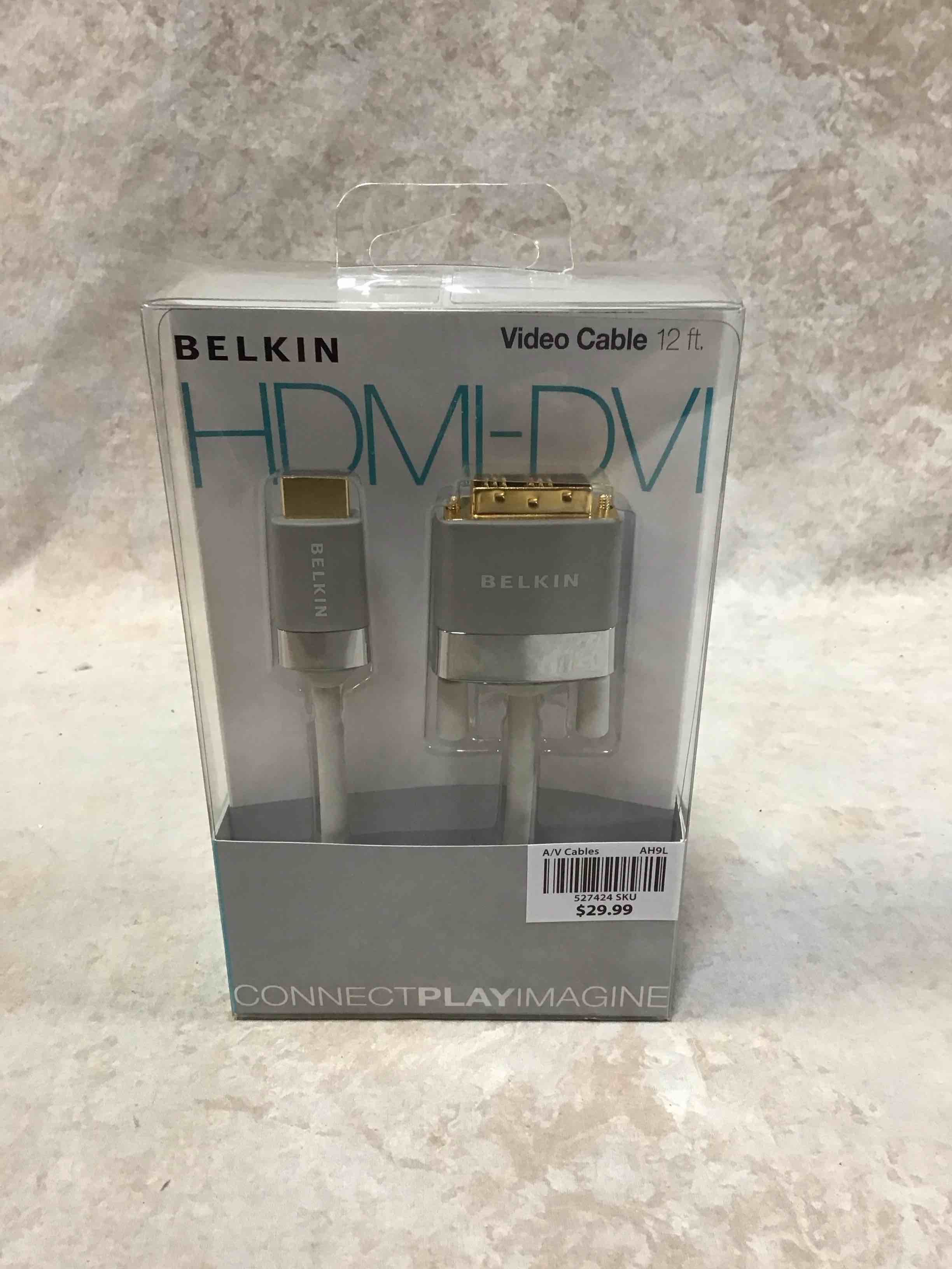Condition photo showing New/Like New for belkin av22401-12-wht hdmi to dvi-d cable adapter