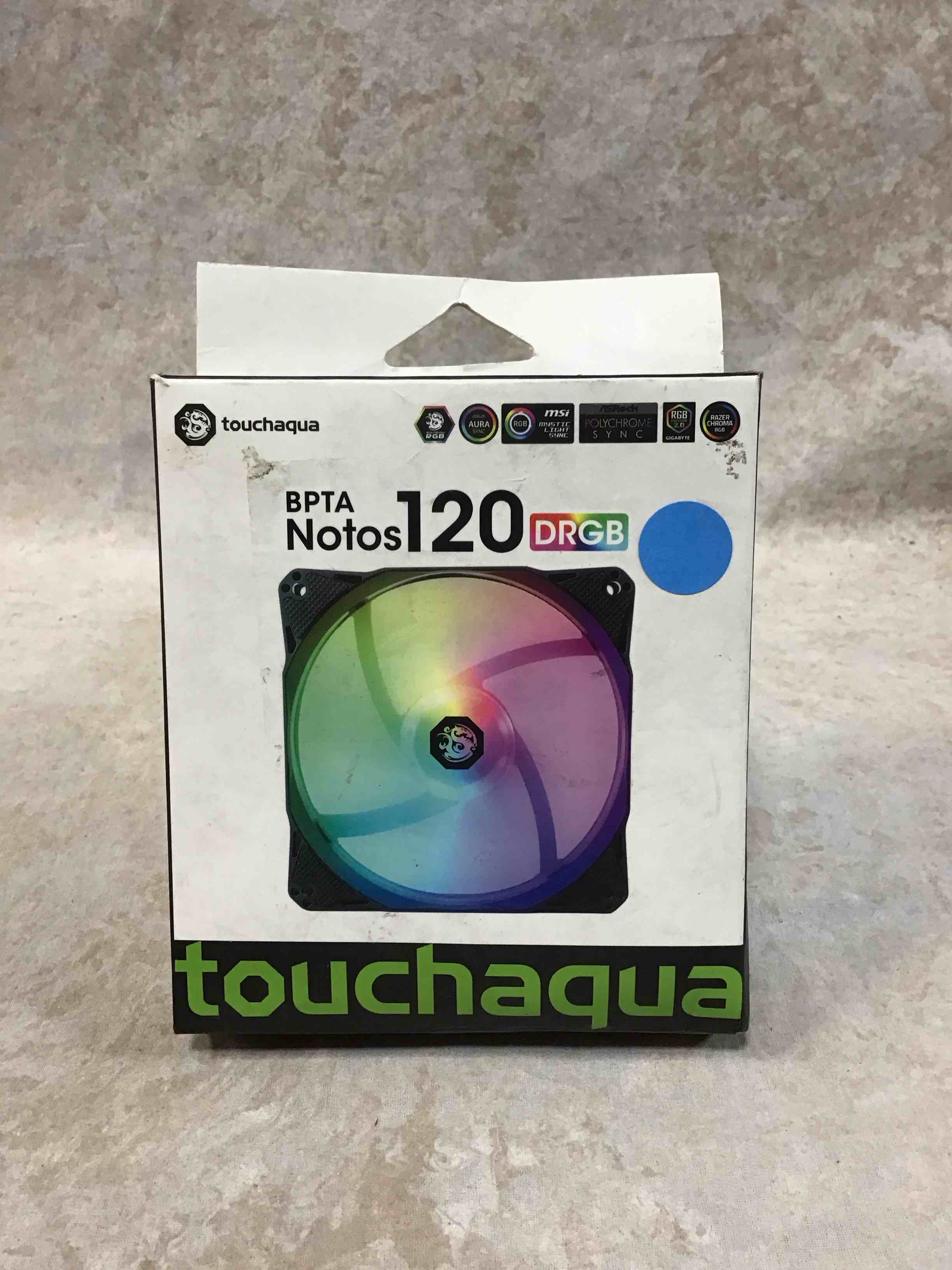Condition photo showing Good Condition for bitspower notos 120mm case fan, drgb computer fan pwm pc cooling fan led high airflow 5v 3-pin addressable rgb 1800 rpm (1 pack)