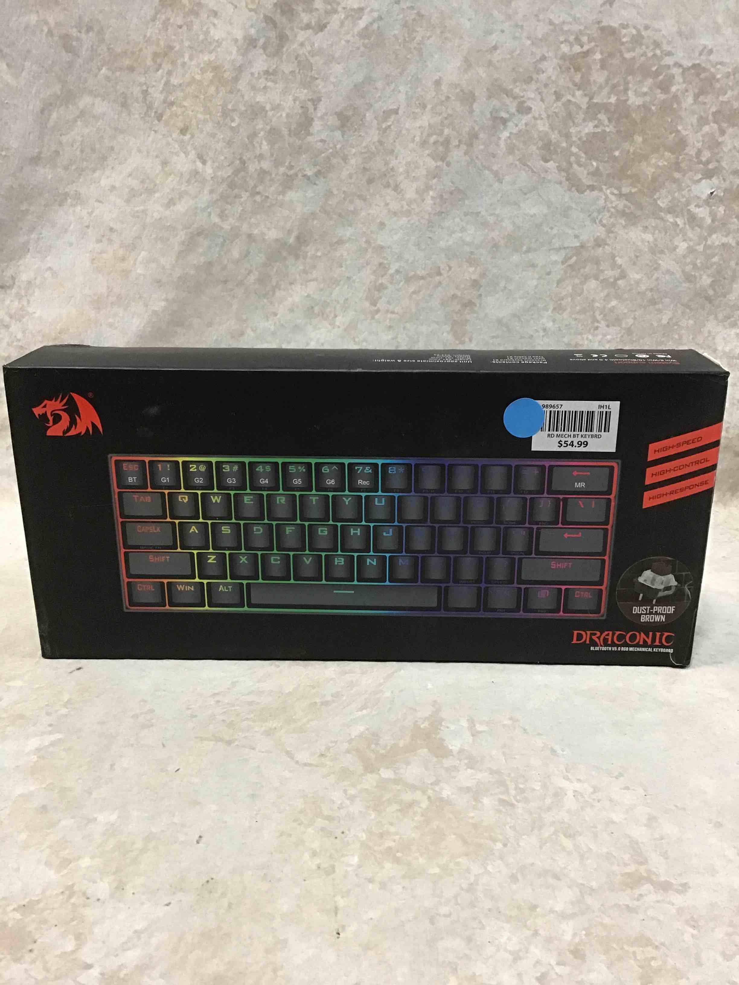 Condition photo showing Good Condition for redragon k530 pro draconic 60% wireless rgb mechanical keyboard, bluetooth/2.4ghz/wired 3-mode 61 keys compact gaming keyboard w/100% hot-swap socket, free-mod plate mounted pcb & tactile brown switch (b084jr4g5f)