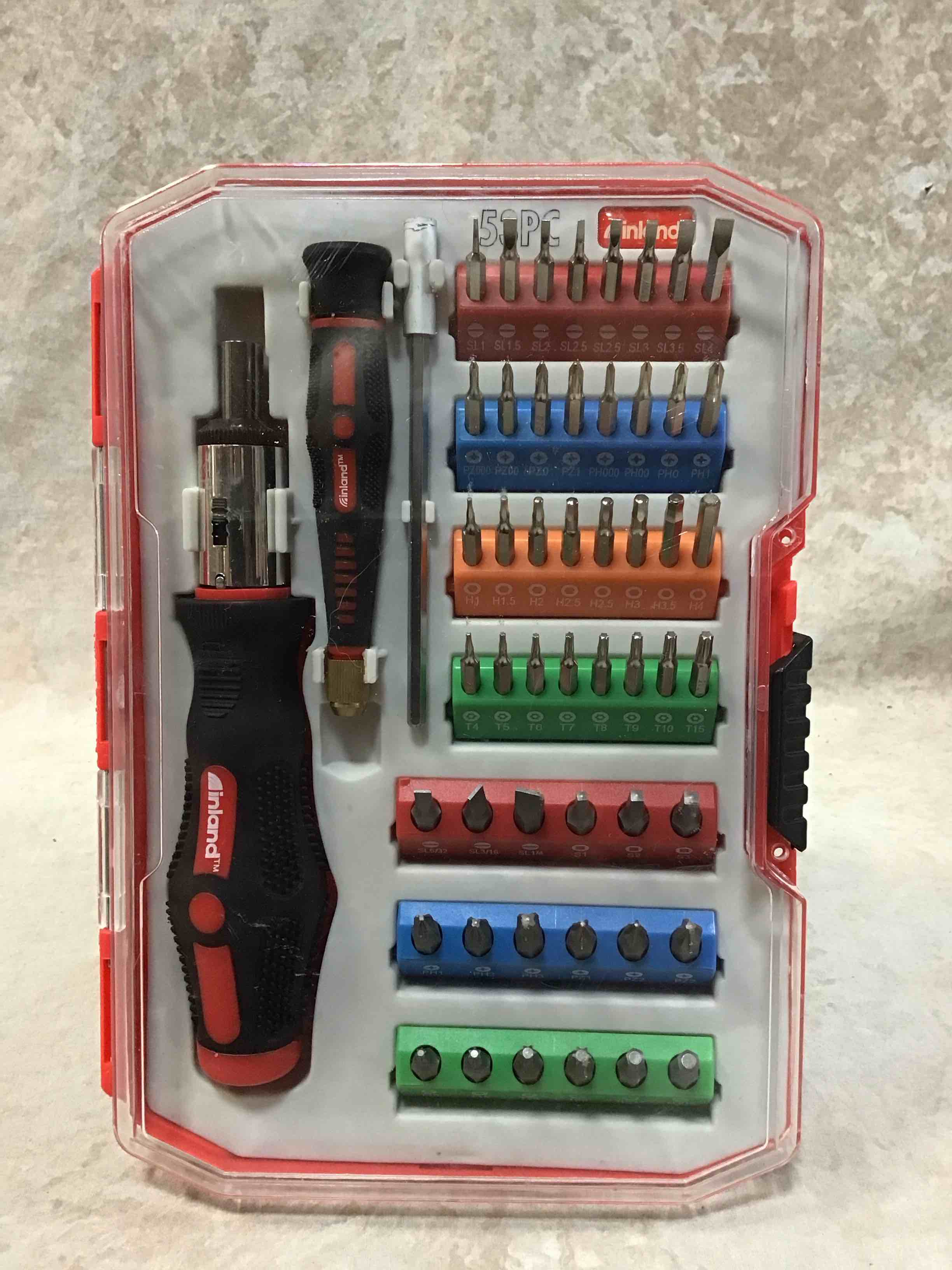 Condition photo showing Good Condition for inland tool set 76-523-n12 53 piece