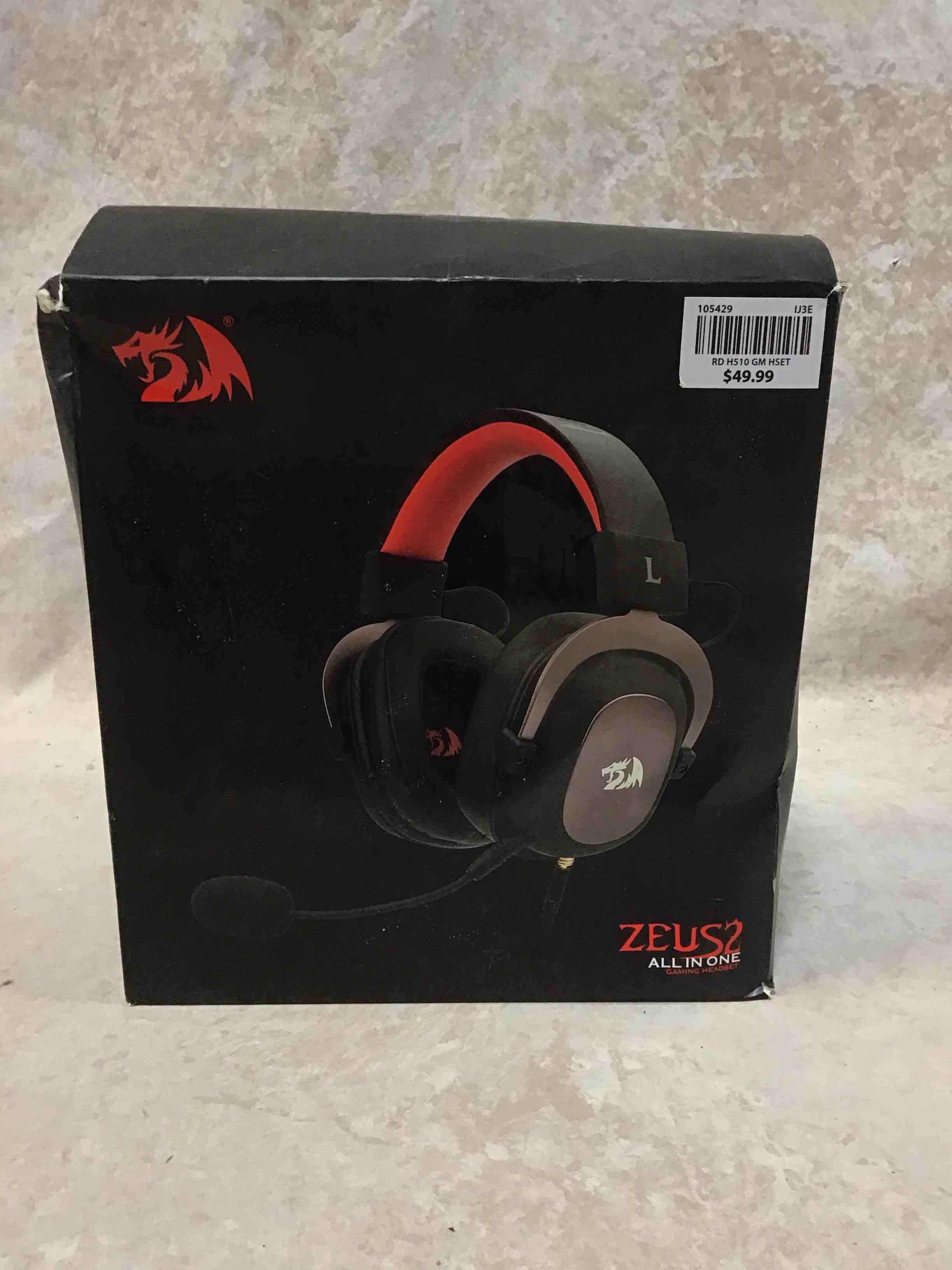Condition photo showing Good Condition for redragon h510 zeus-x rgb wired gaming headset 53mm usb powered for pc/ps4/ns