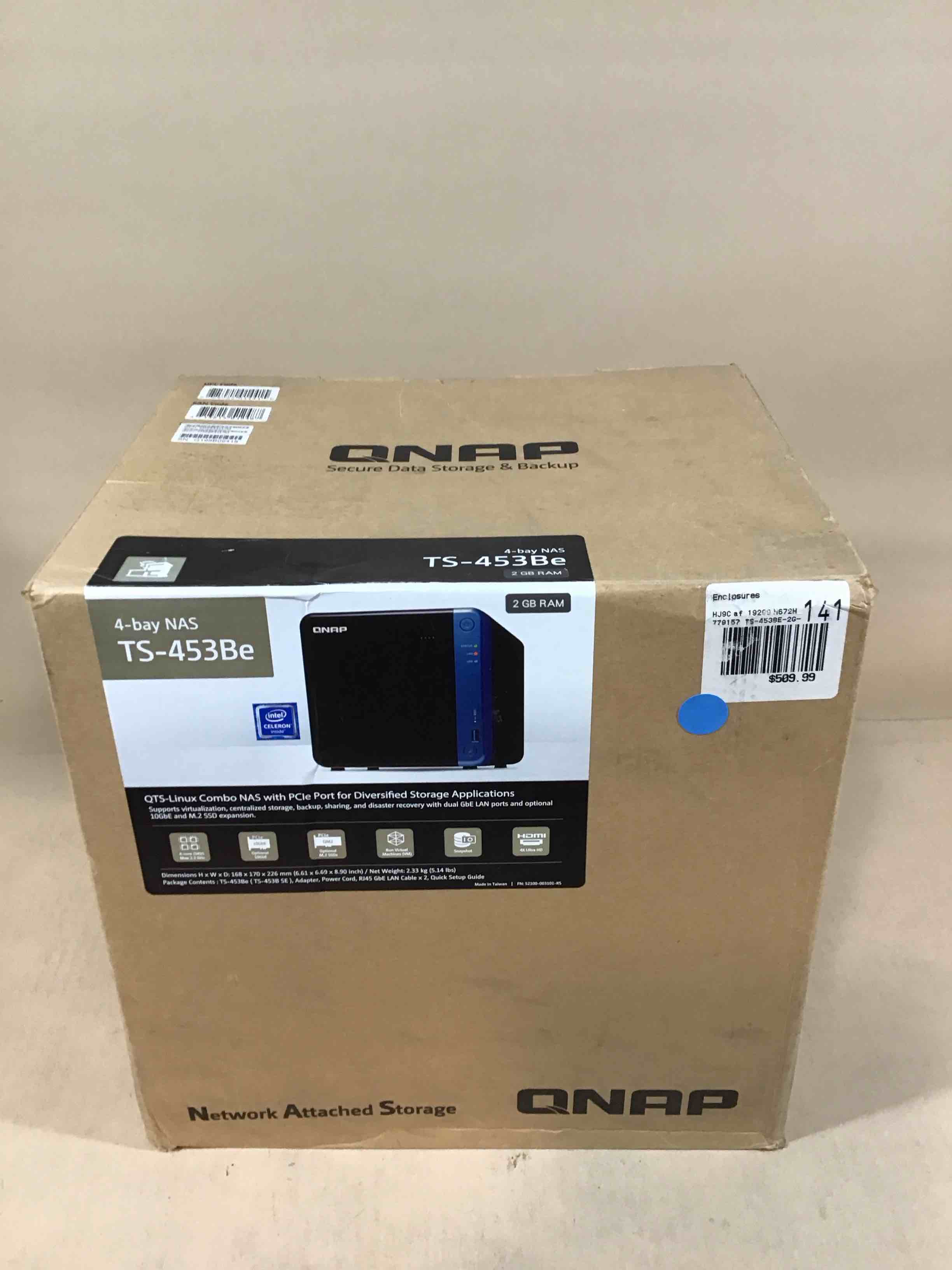 Condition photo showing Good Condition for qnap ts-453be 4-bay professional nas, 2gb ram