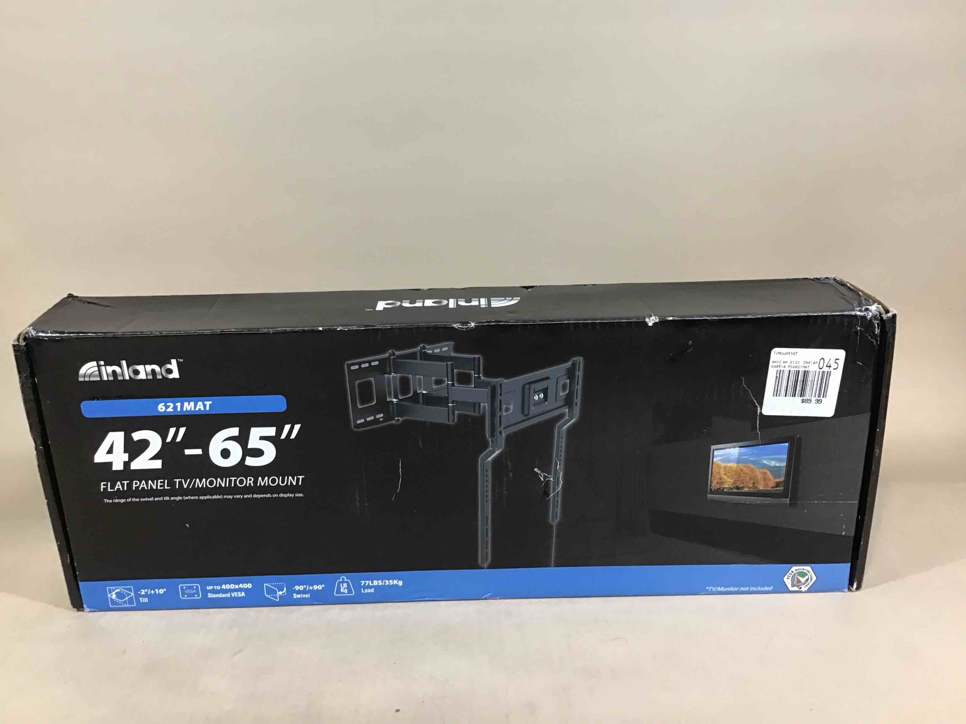 Condition photo showing Good Condition for inland 42”-65” flat tv/monitor mount