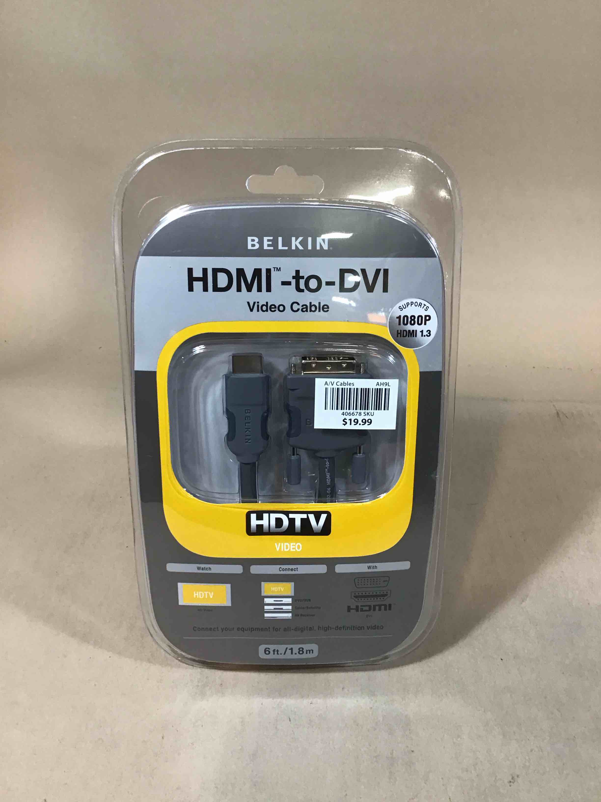 Condition photo showing New/Like New for belkin hdmi to dvi-d cable