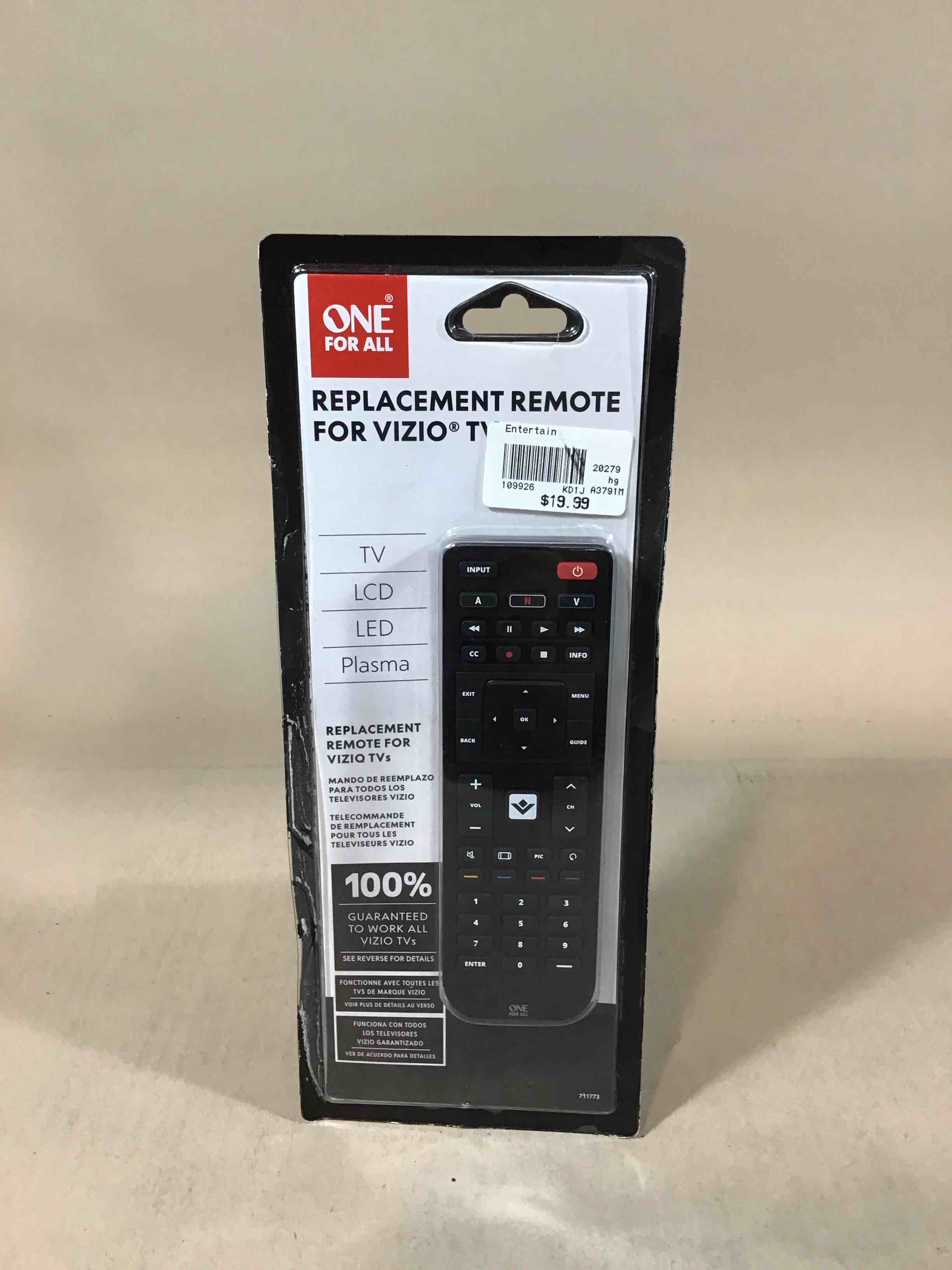 Condition photo showing Good Condition for universal one for all replacement tv remote
