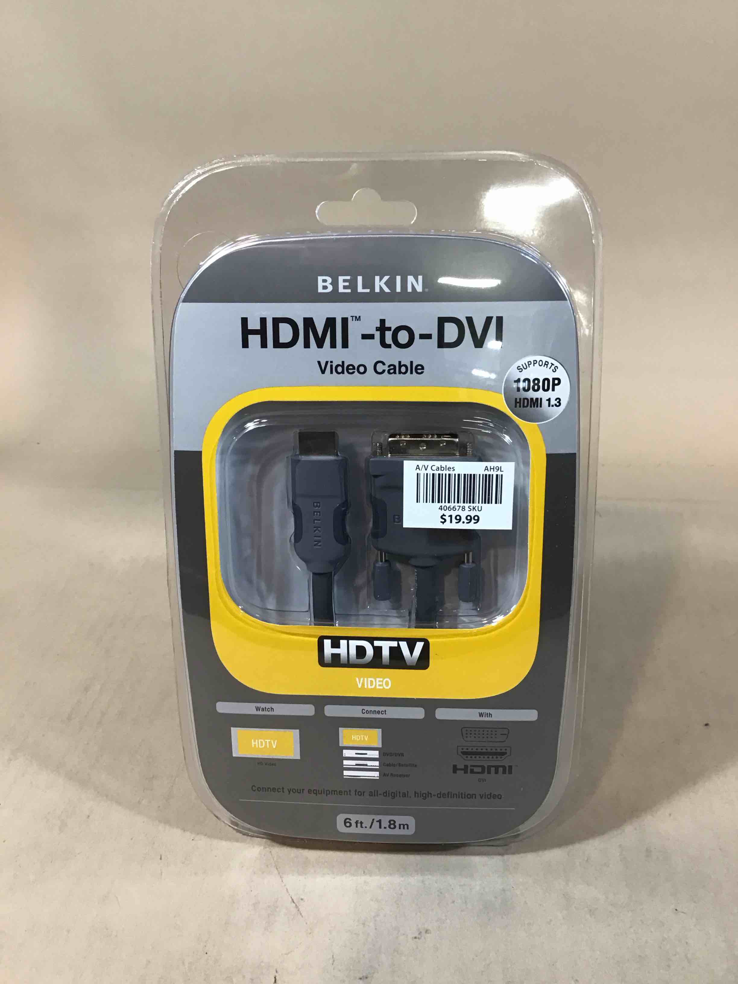 Condition photo showing New/Like New for belkin hdmi to dvi-d cable