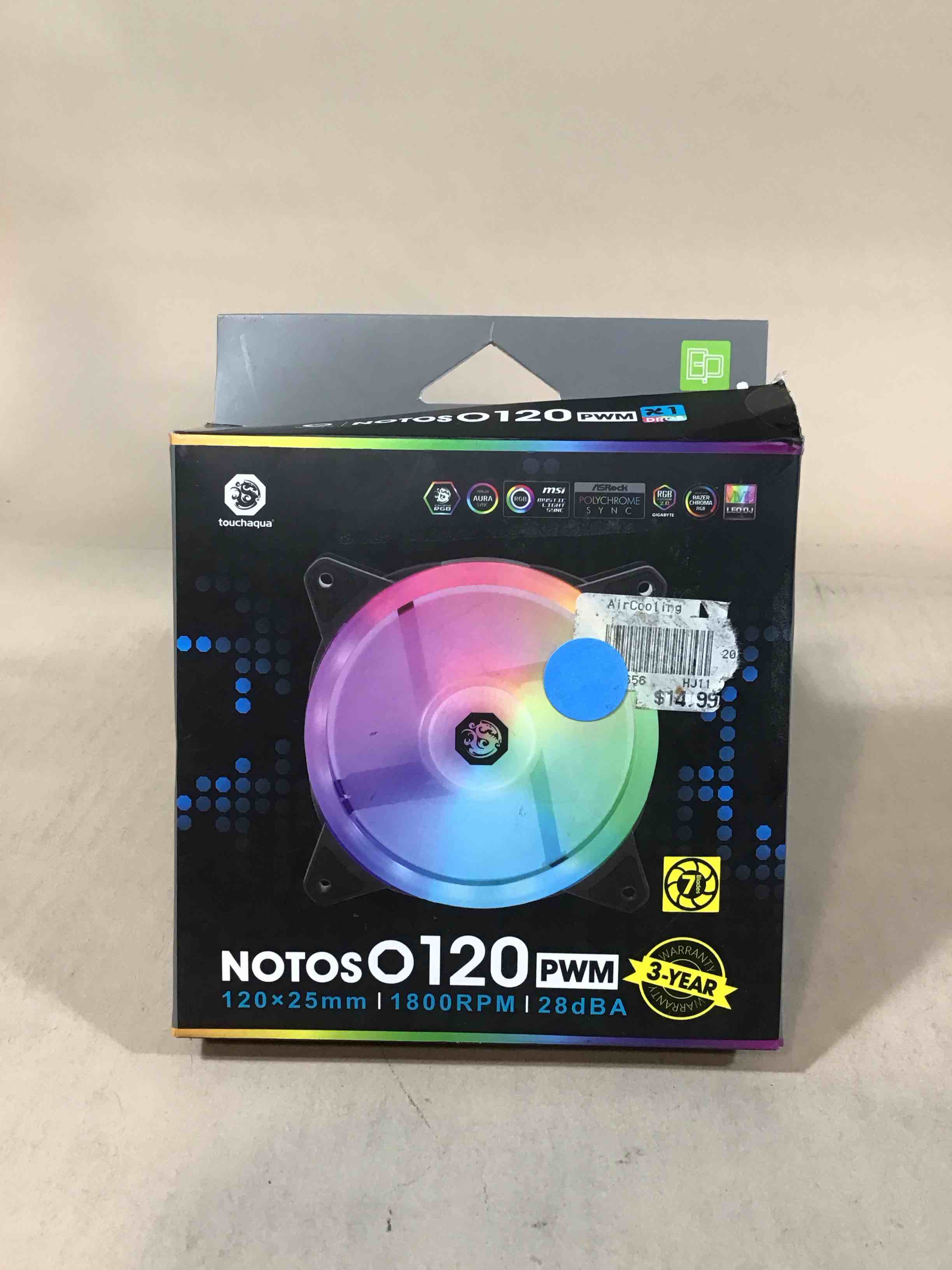 Condition photo showing Good Condition for bitspower notos o 120 pwm fan digital rgb