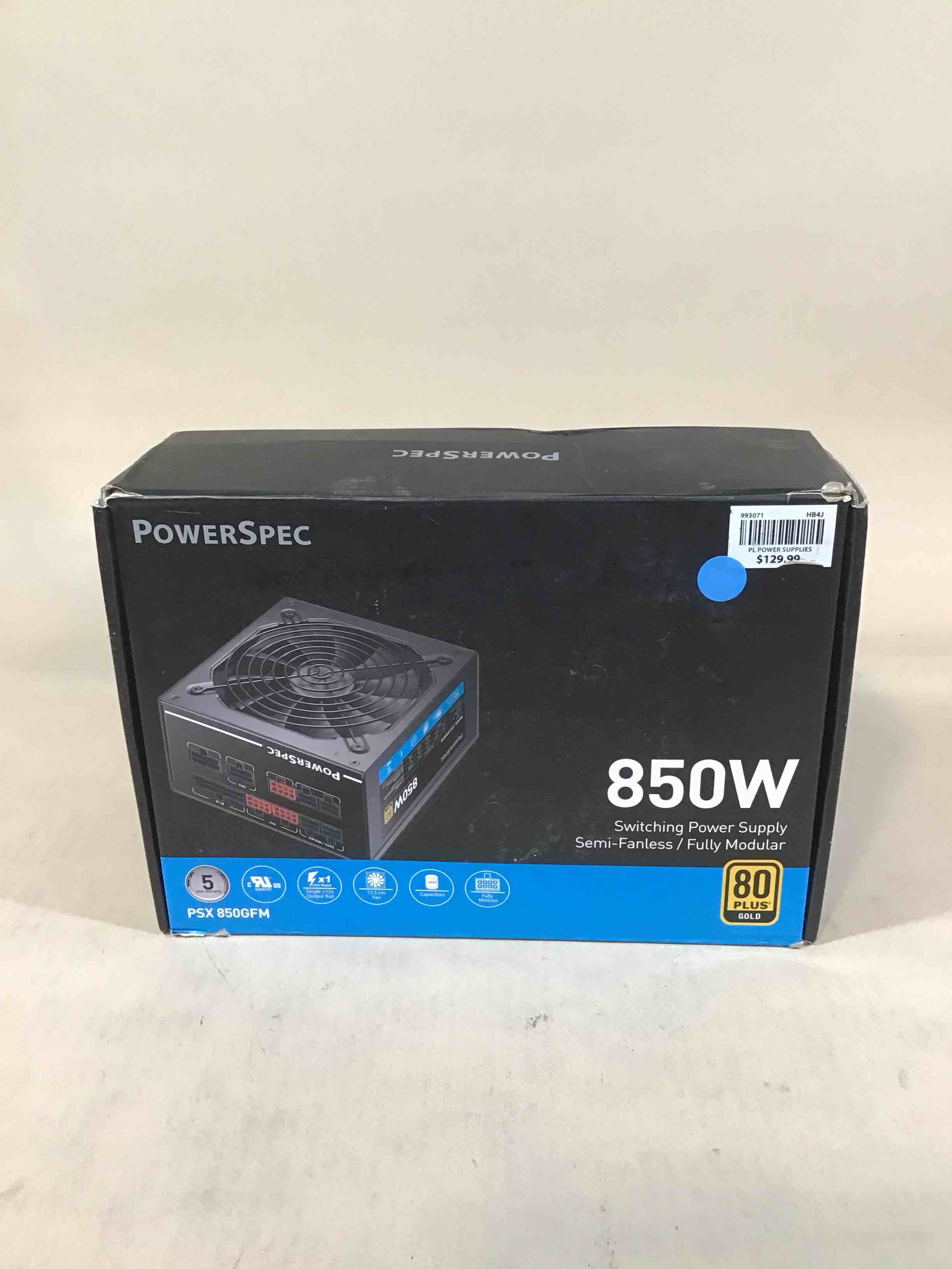 Condition photo showing Good Condition for powerspec 850w switching power supply 
