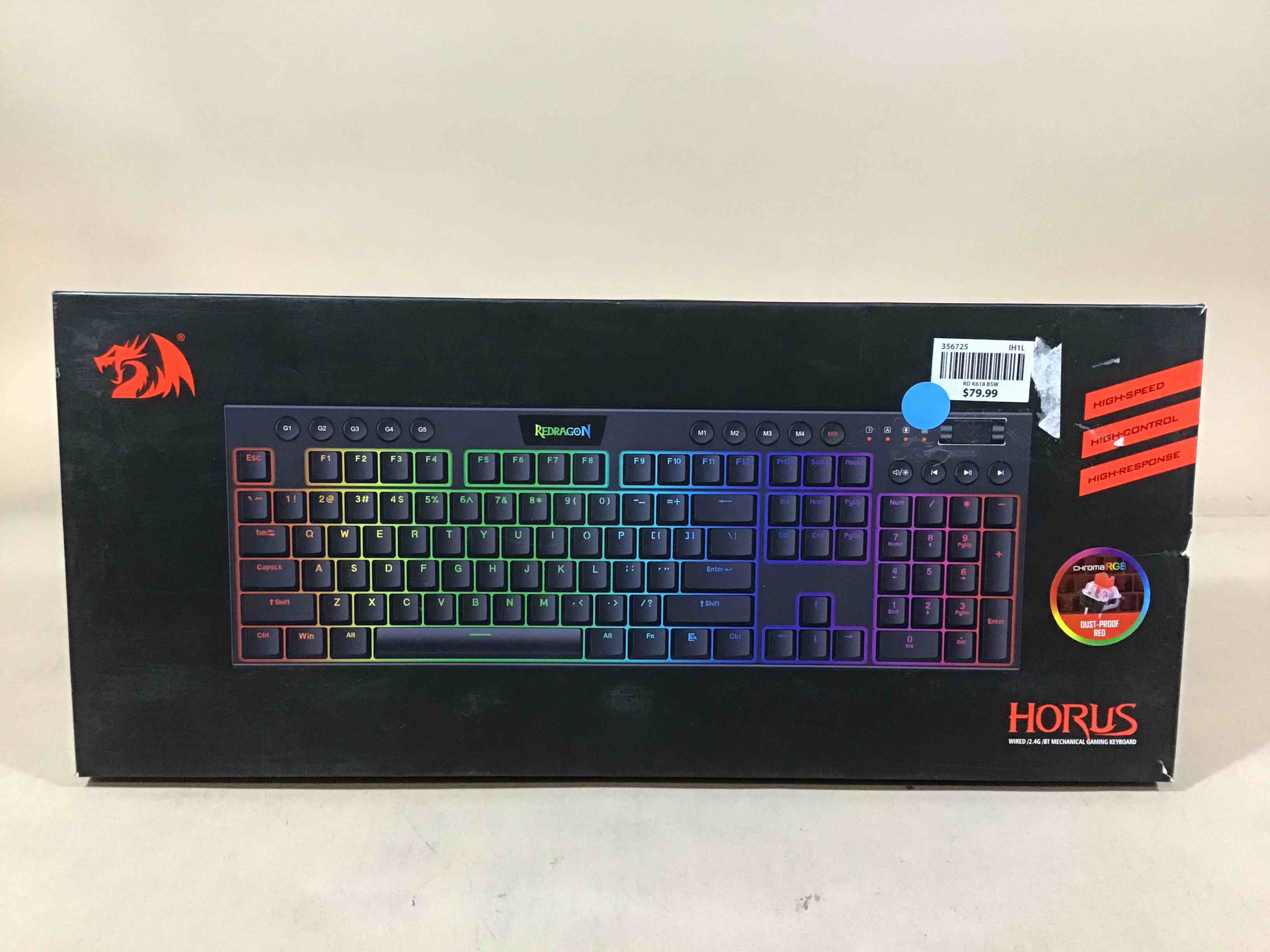Condition photo showing Good Condition for redragon horus mechanical gaming keyboard