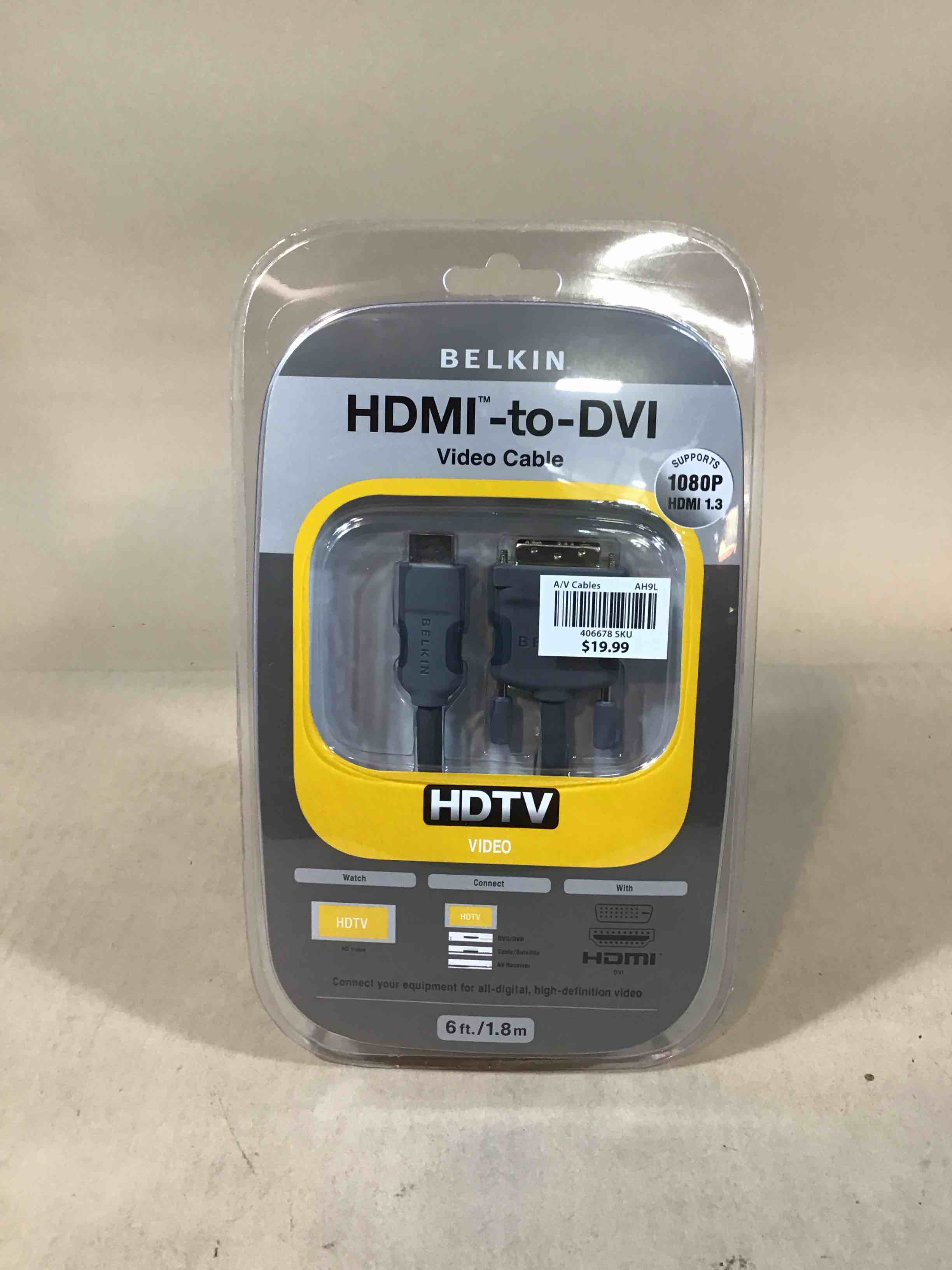 Condition photo showing New/Like New for belkin hdmi to dvi-d cable