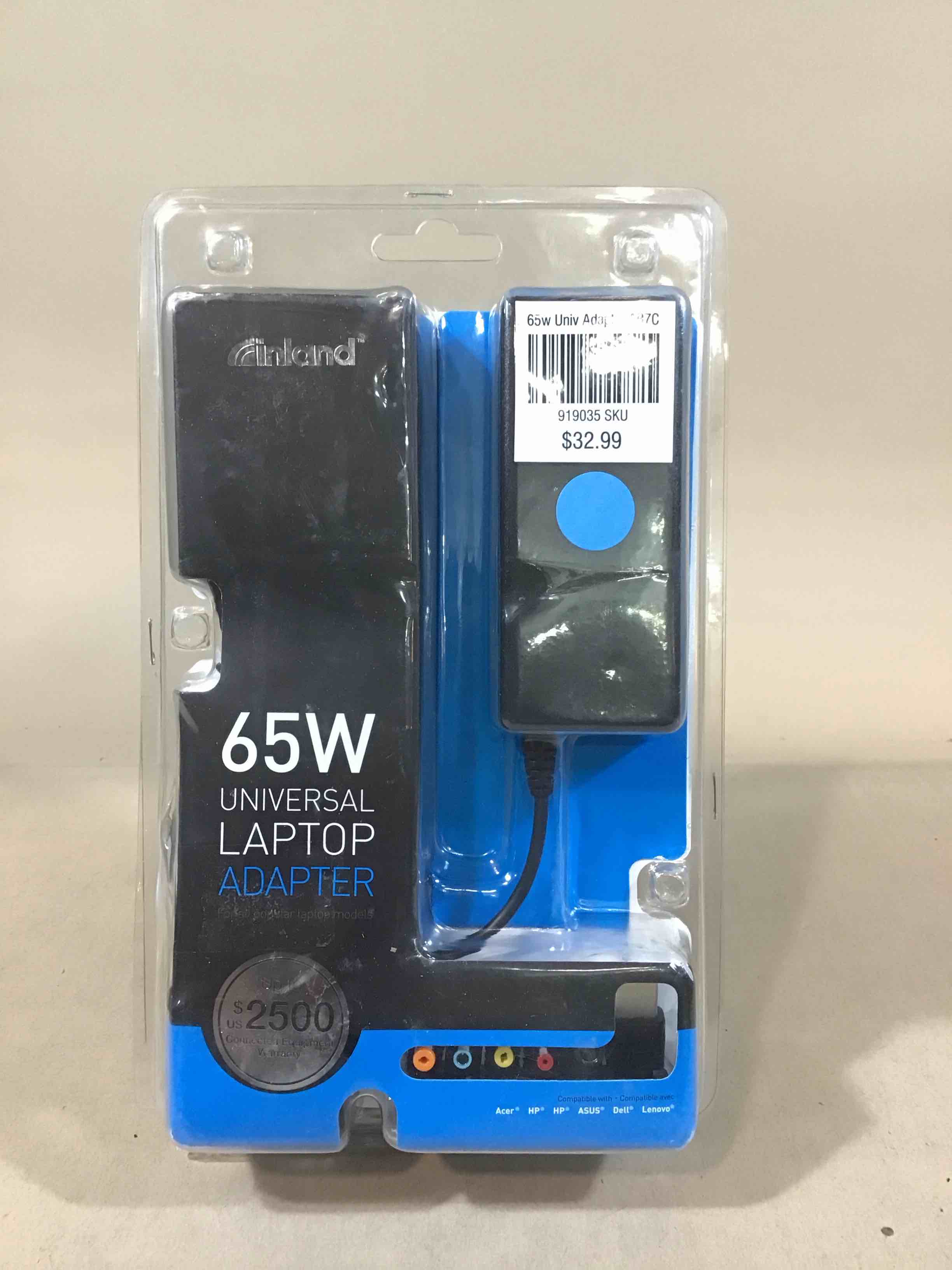 Condition photo showing Good Condition for inland 65w universal laptop adapter