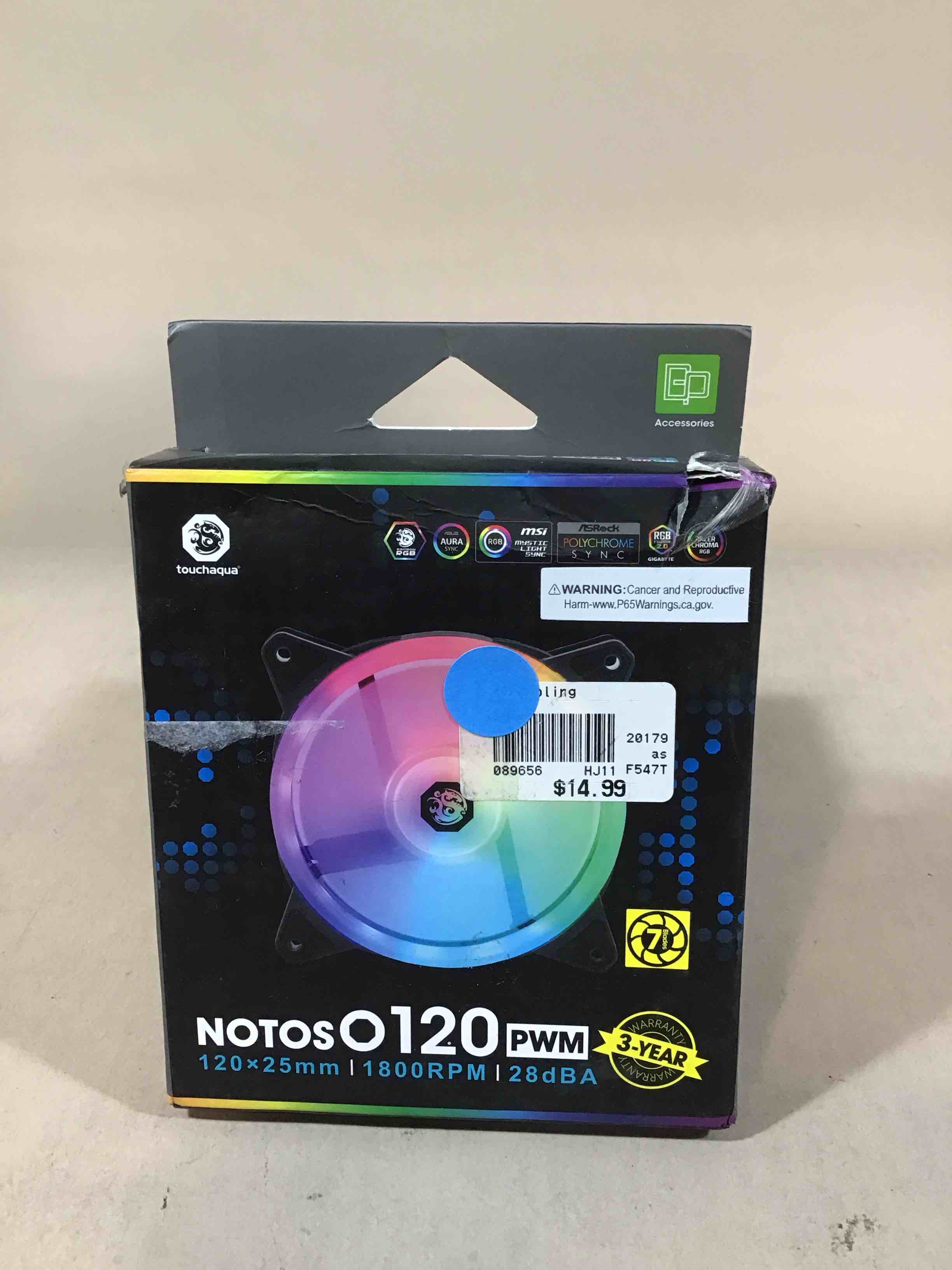 Condition photo showing Good Condition for bitspower notos o 120 pwm fan digital rgb