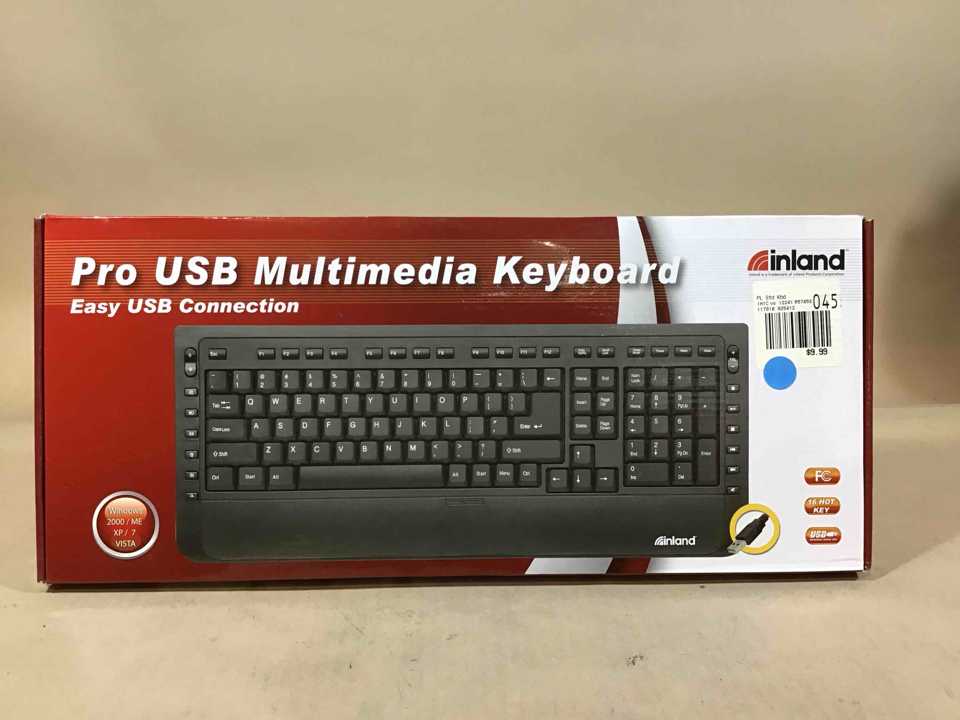 Condition photo showing Good Condition for inland multimedia usb keyboard, black