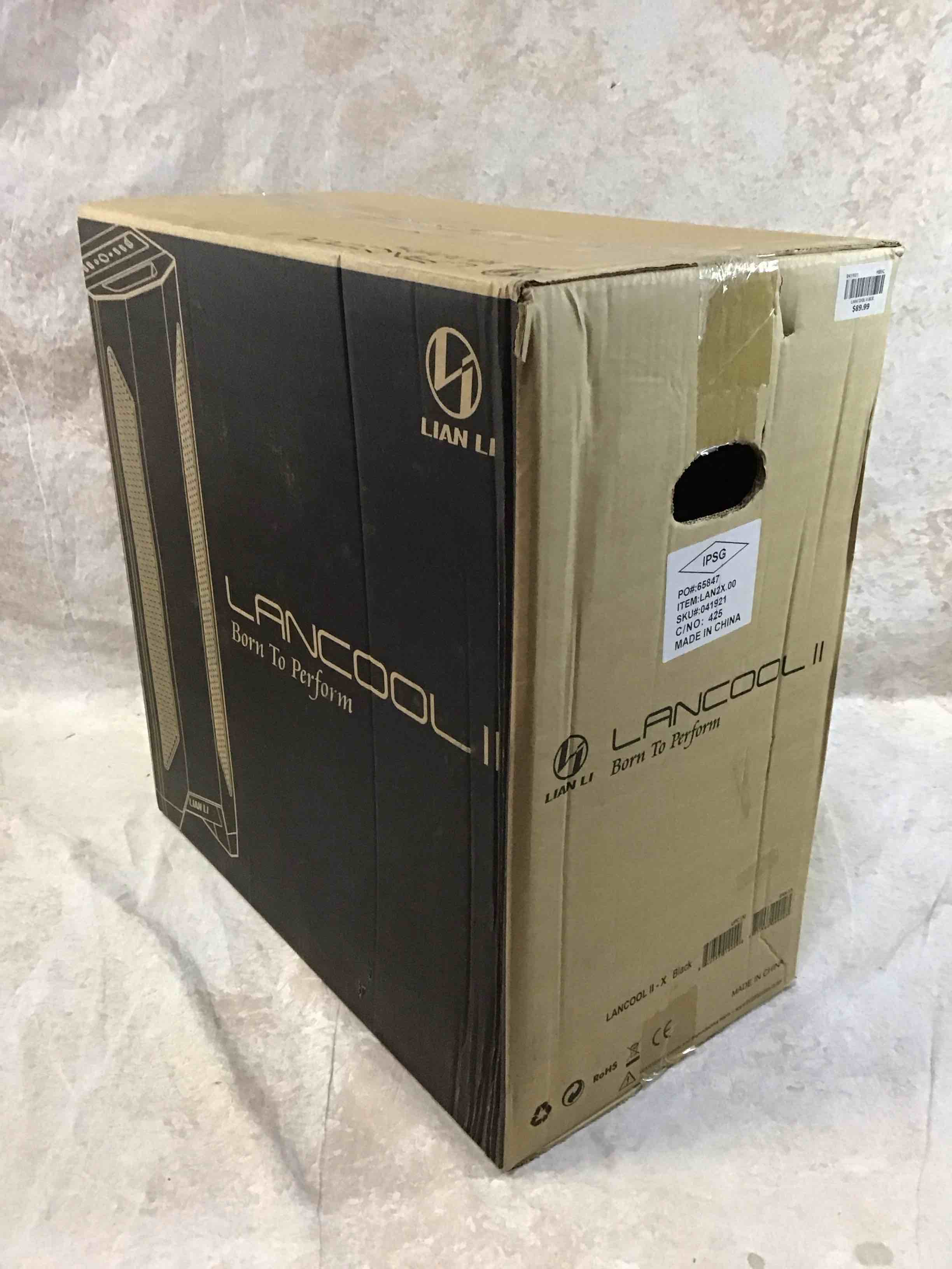 lancool ii - x - tower - extended atx - no power supply - black - usb/audio
