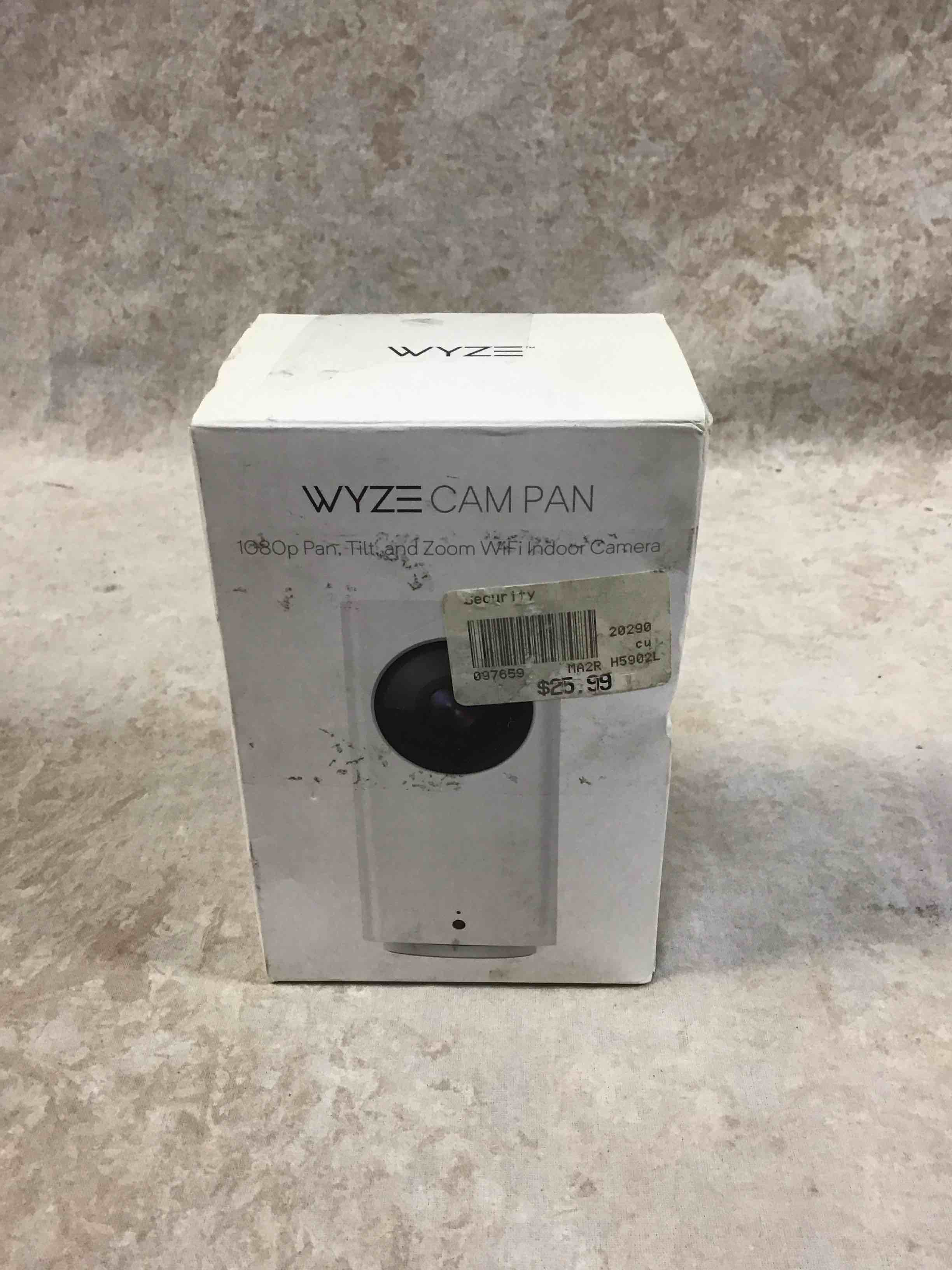 wyze cam pan 1080p pan/tilt/zoom wifi indoor smart home security camera with night vision 2-way audio