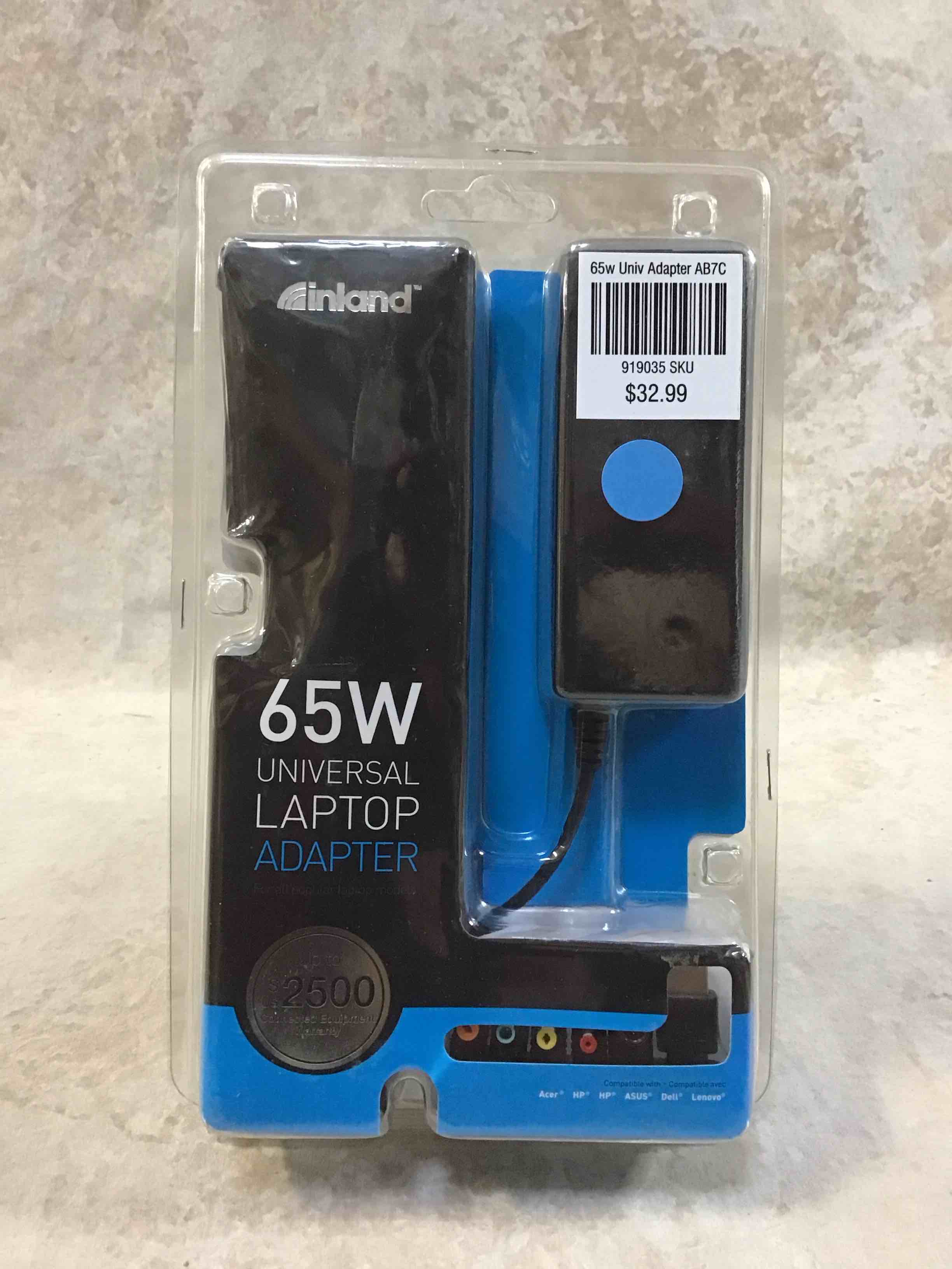 Condition photo showing Good Condition for inland 65w universal laptop adapter 
