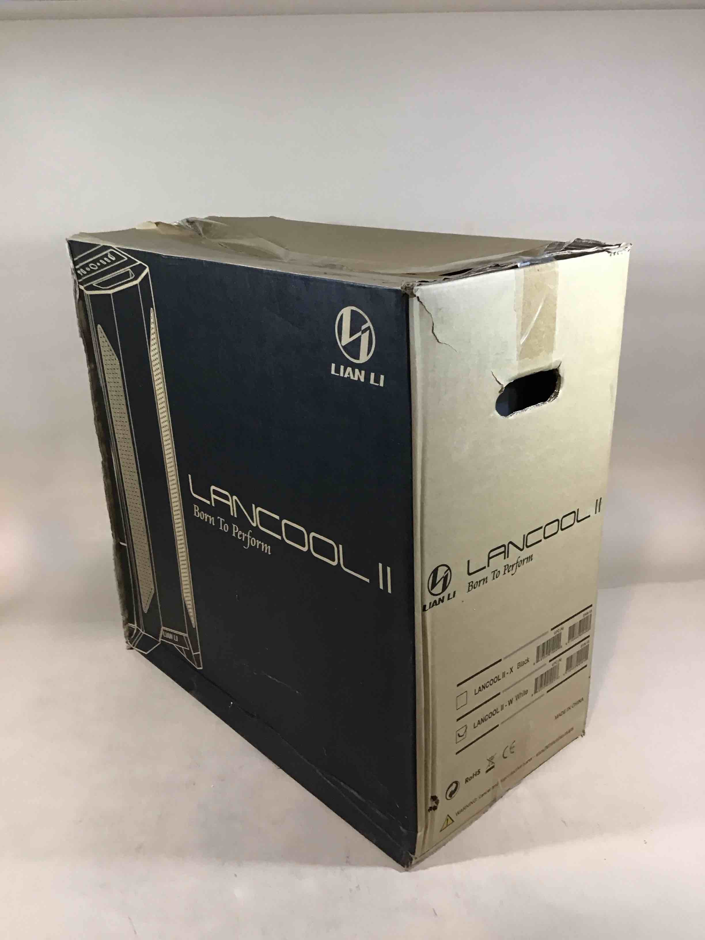 Condition photo showing New/Like New for lancool ii - w - tower - extended atx - windowed side panel (tempered glass) - no power supply - white - usb/audio