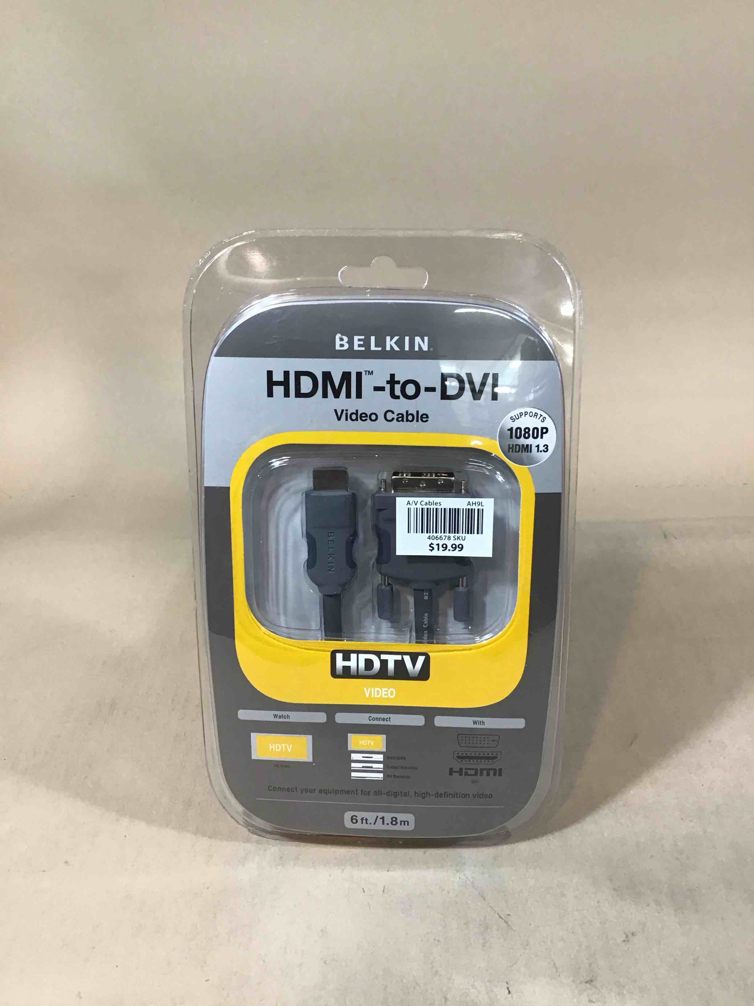 Condition photo showing New/Like New for belkin hdmi to dvi-d cable