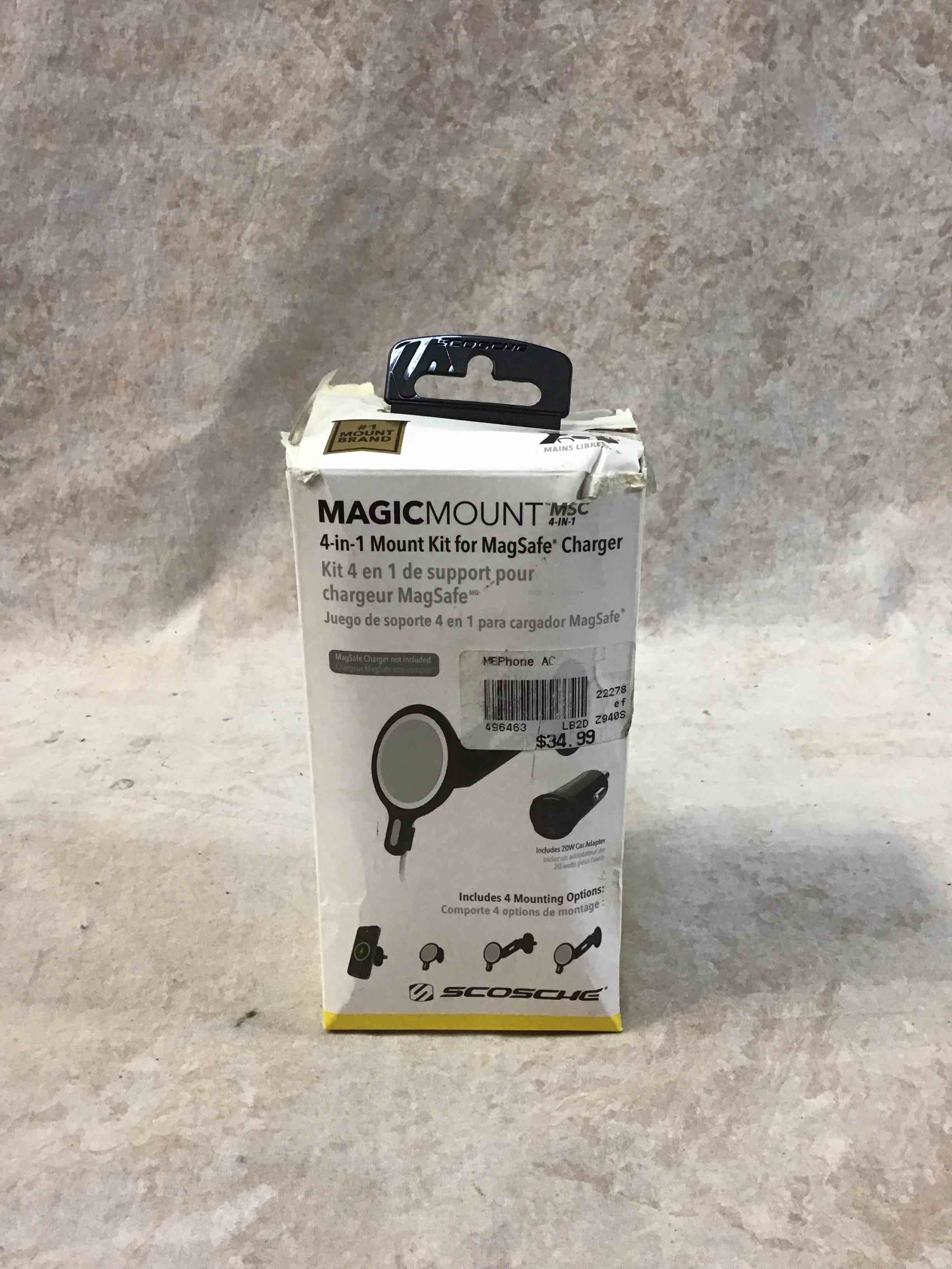 Condition photo showing Good Condition for scosche - magicmount msc adapter vent/dash 4-in-1 mount kit - black