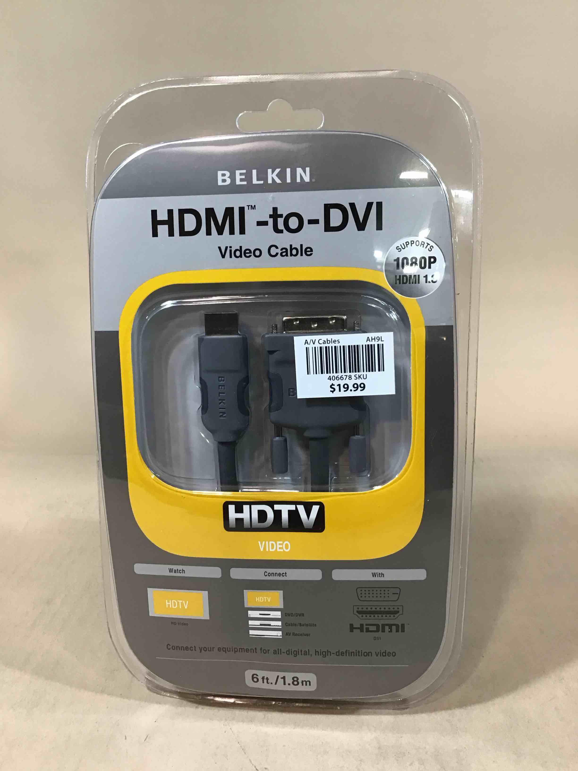 Condition photo showing New/Like New for belkin hdmi to dvi-d cable
