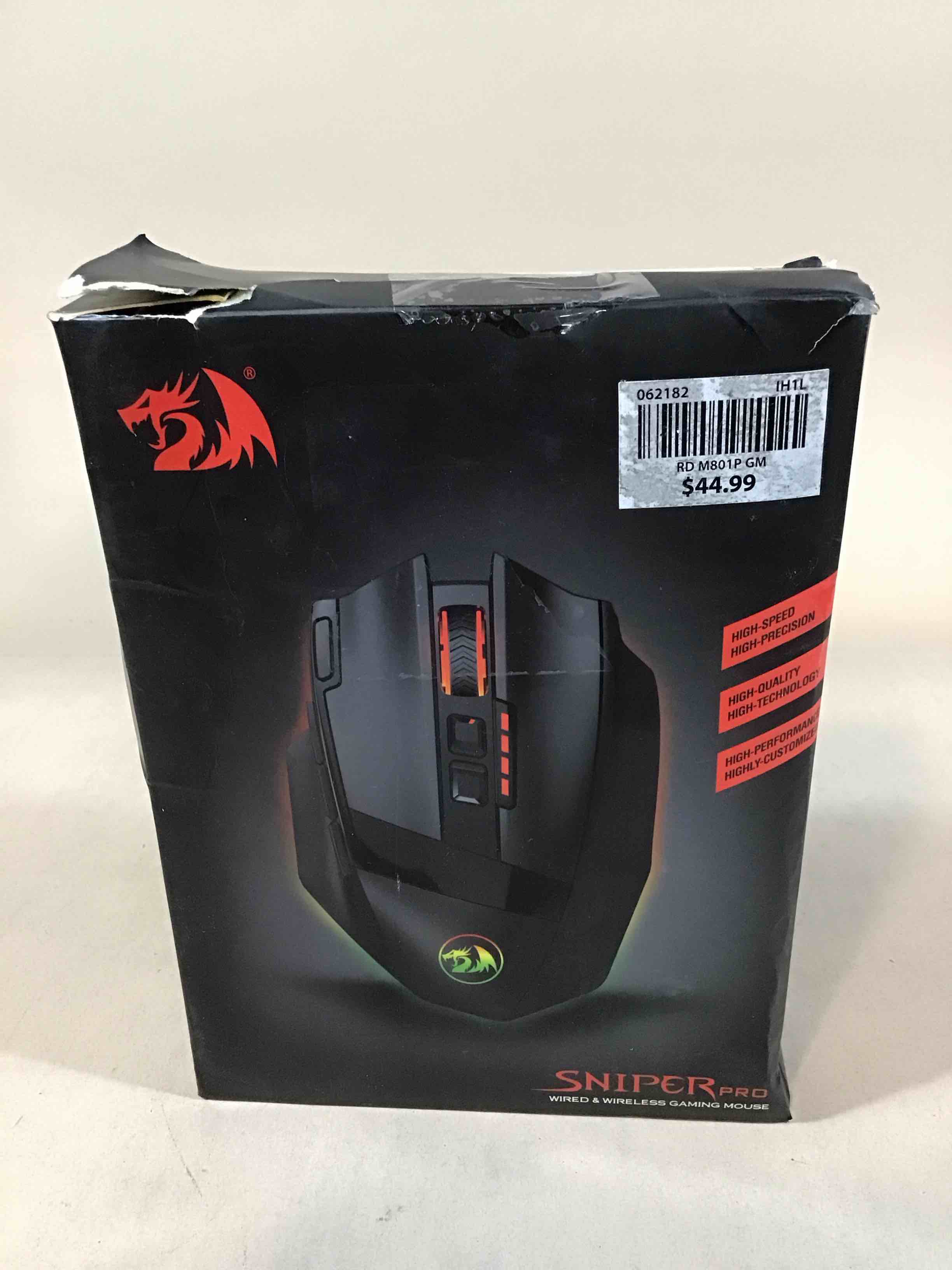 Condition photo showing Good Condition for redragon sniper  pro wired and wireless gaming mouse 