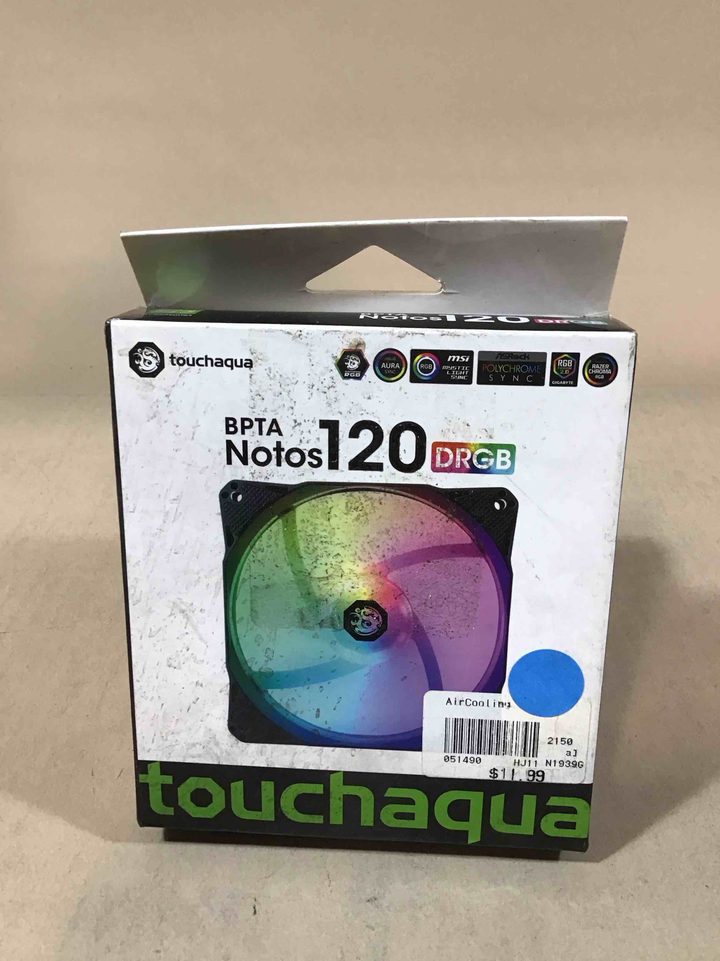 Condition photo showing Good Condition for bitspower notos 120mm case fan, drgb computer fan pwm pc cooling fan led high airflow 5v 3-pin addressable rgb 1800 rpm (1 pack)