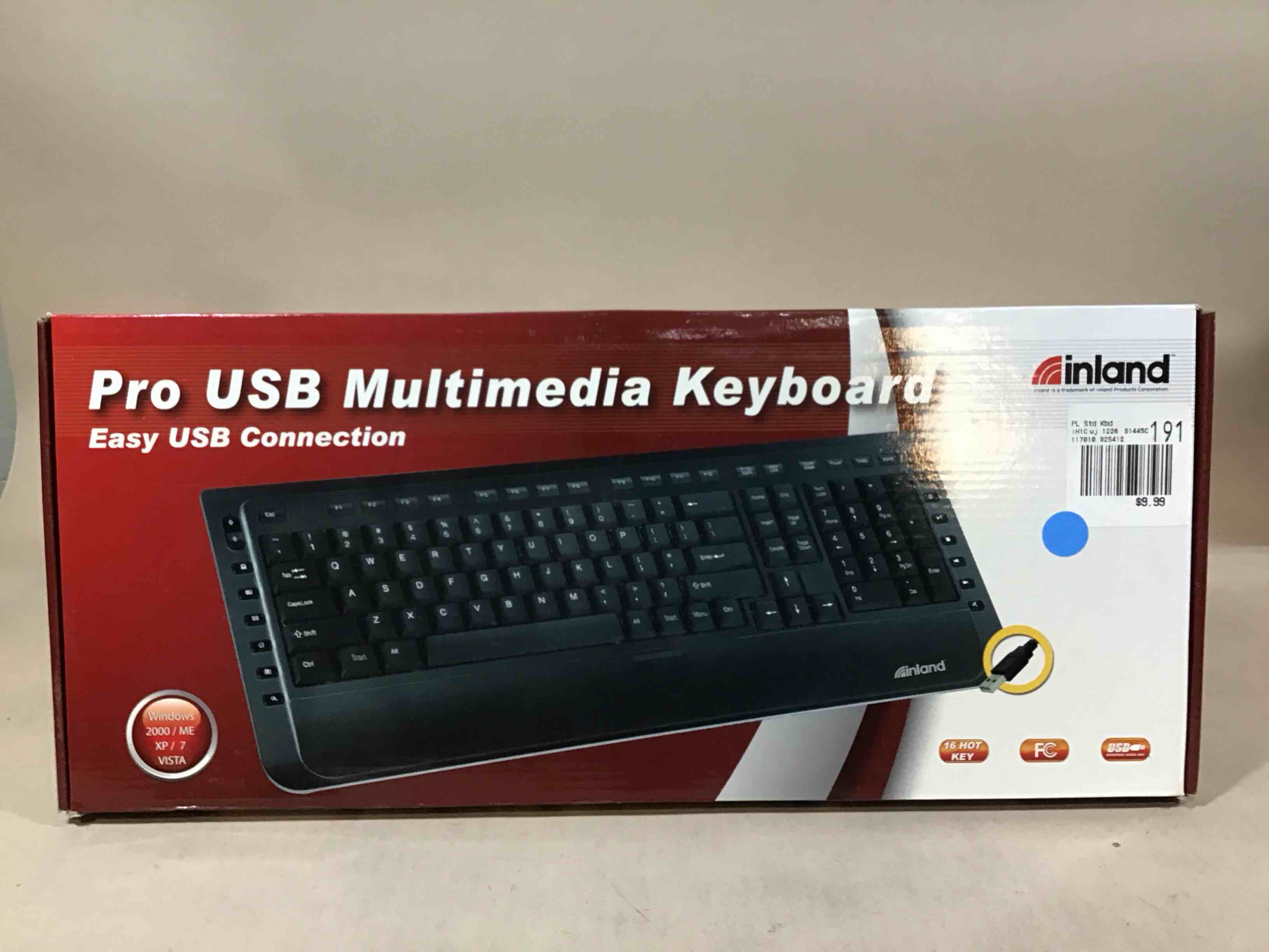 Condition photo showing Good Condition for inland multimedia usb keyboard, black