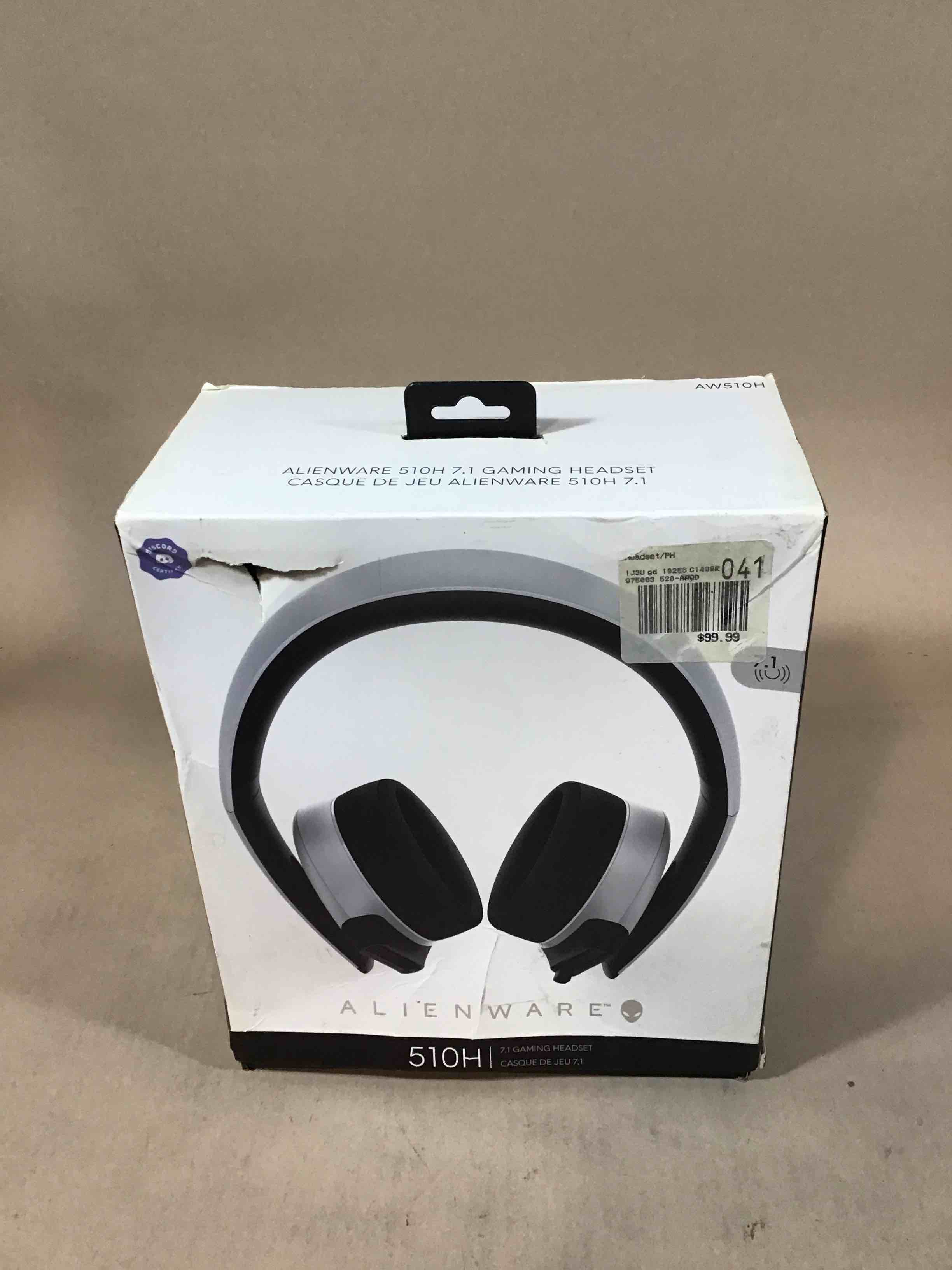 Alienware - AW510H Wired 7.1 Gaming Headset - Lunar Light