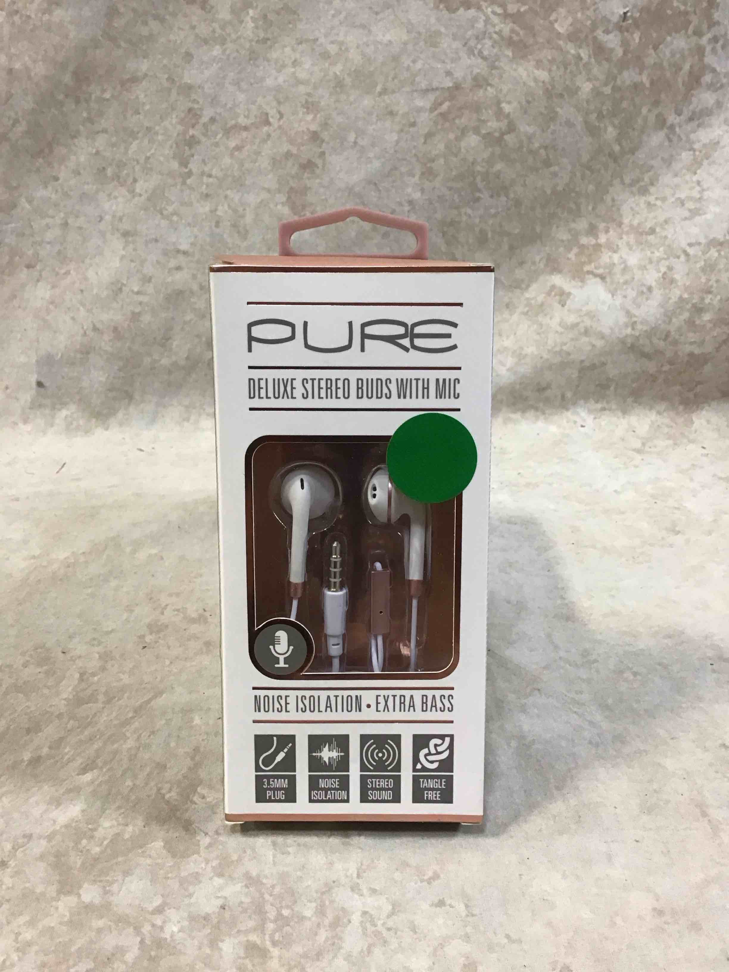 SENTRY HM227 PURE SERIES STEREO IN-EAR BUDS WITH IN-LINE MIC ASSORTMENT