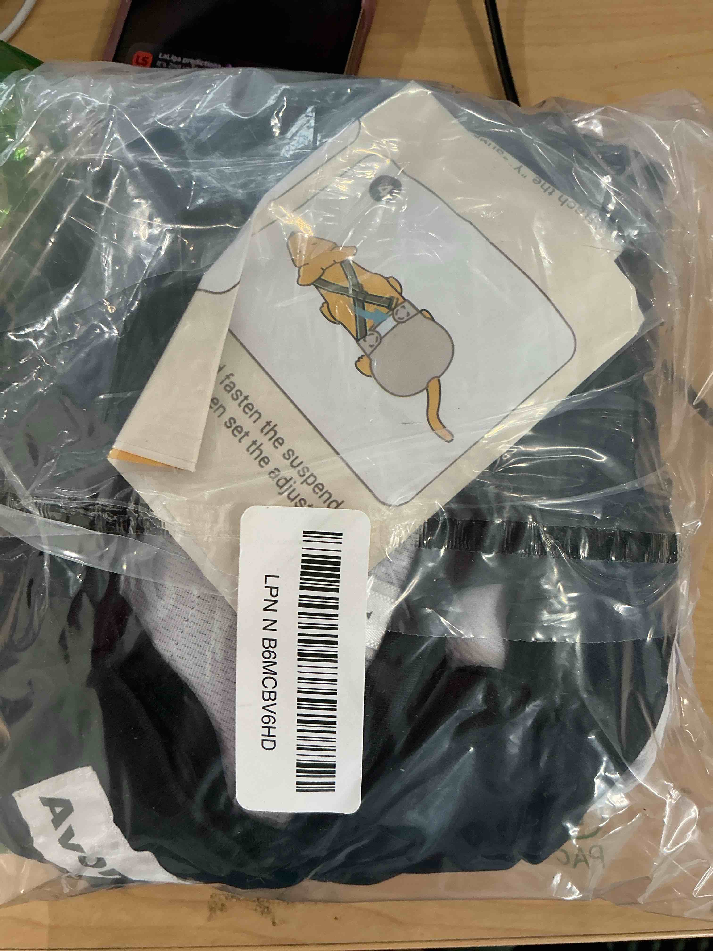 Condition photo showing New/Like New for 3 pack avont washable female dog diaper with suspender, reusable girl doggie diapers for small medium large doggy in heat cycle period incontinence -l l black