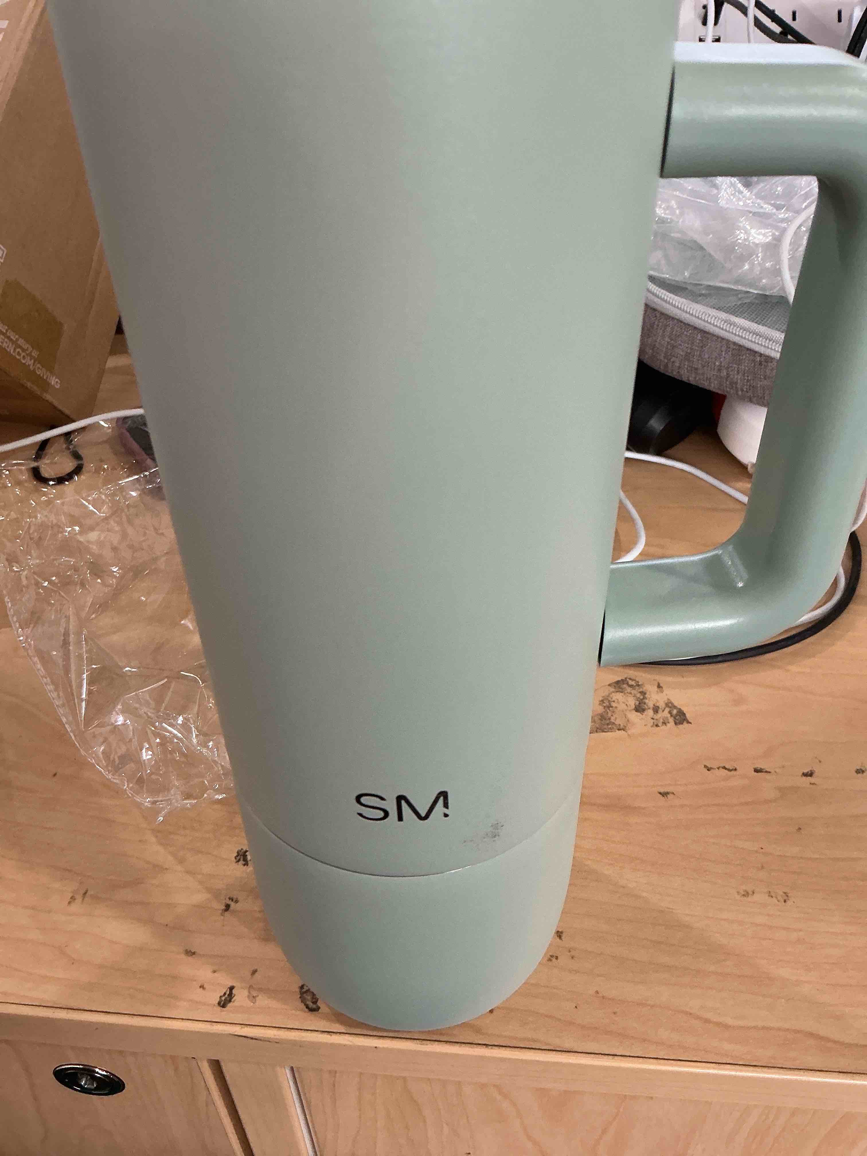 Simple Modern 36oz Insulated Hot Beverage Bottle with 2 Mugs | Travel Coffee Thermos for Hot Drinks | Twist and Pour Top | Commute, Travel, and Picnic Friendly | Roam Collection | Sea Glass Sage 36 Ounces -Sea Glass Sage