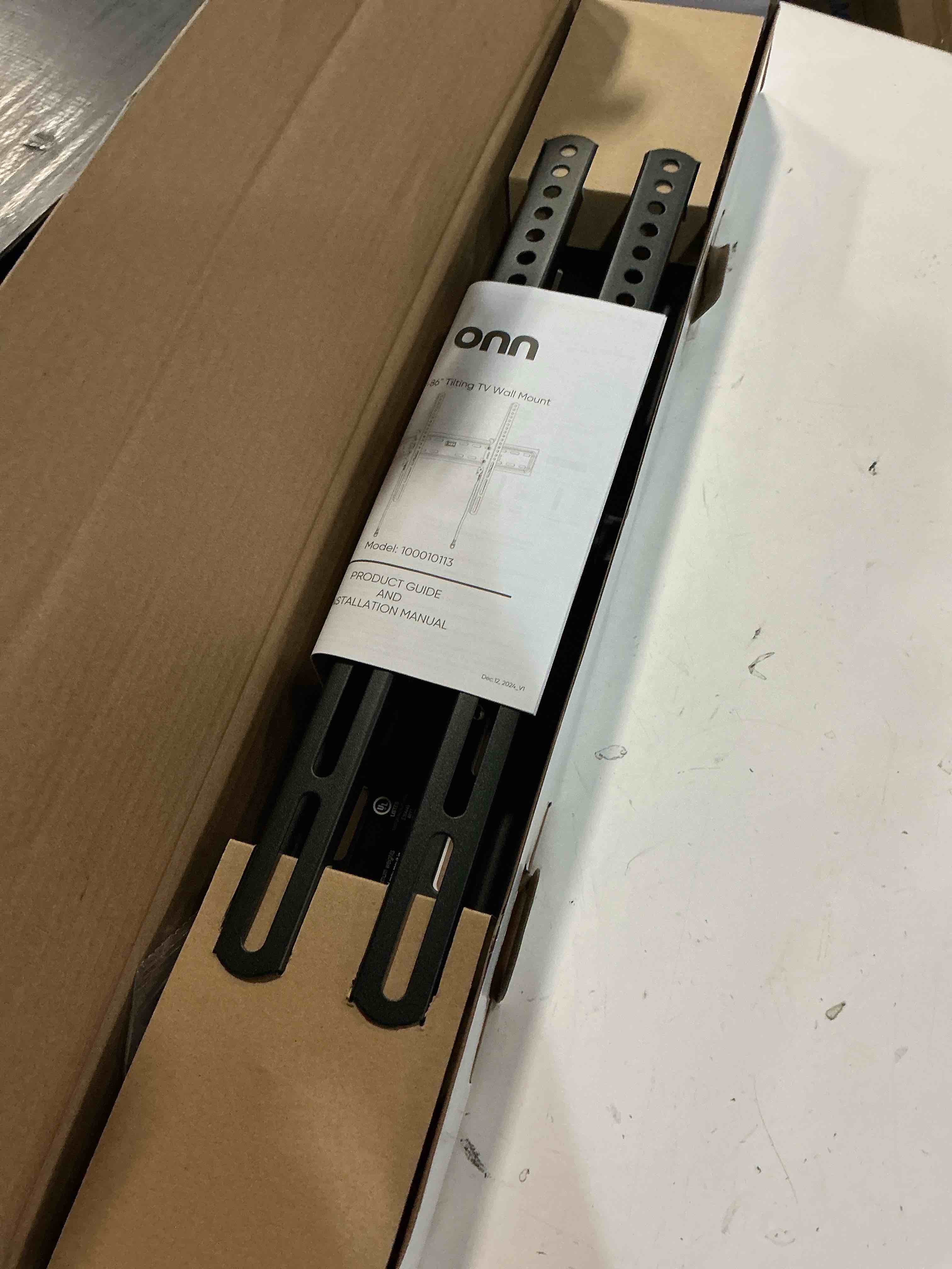 Condition photo showing Good Condition for onn. tilting tv wall mount for 50  to 86  tv s  up to 12° tilting