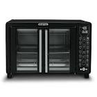 gourmia 25 qt digital french door air fryer toaster oven  black