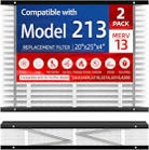 2 pack 213 replacement air filter, compatible with april-aire air purifiers 1210, 1620, 2210, 2216, 