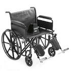 heavy duty bariatric wheelchair for adults - removable full arms and elevated leg rests - 500lb capa