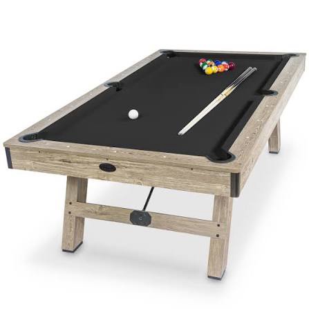 GoSports 8 ft Pool Tables with Wood Finish - Billiards Game Room Table for Adults & Family - Accesso