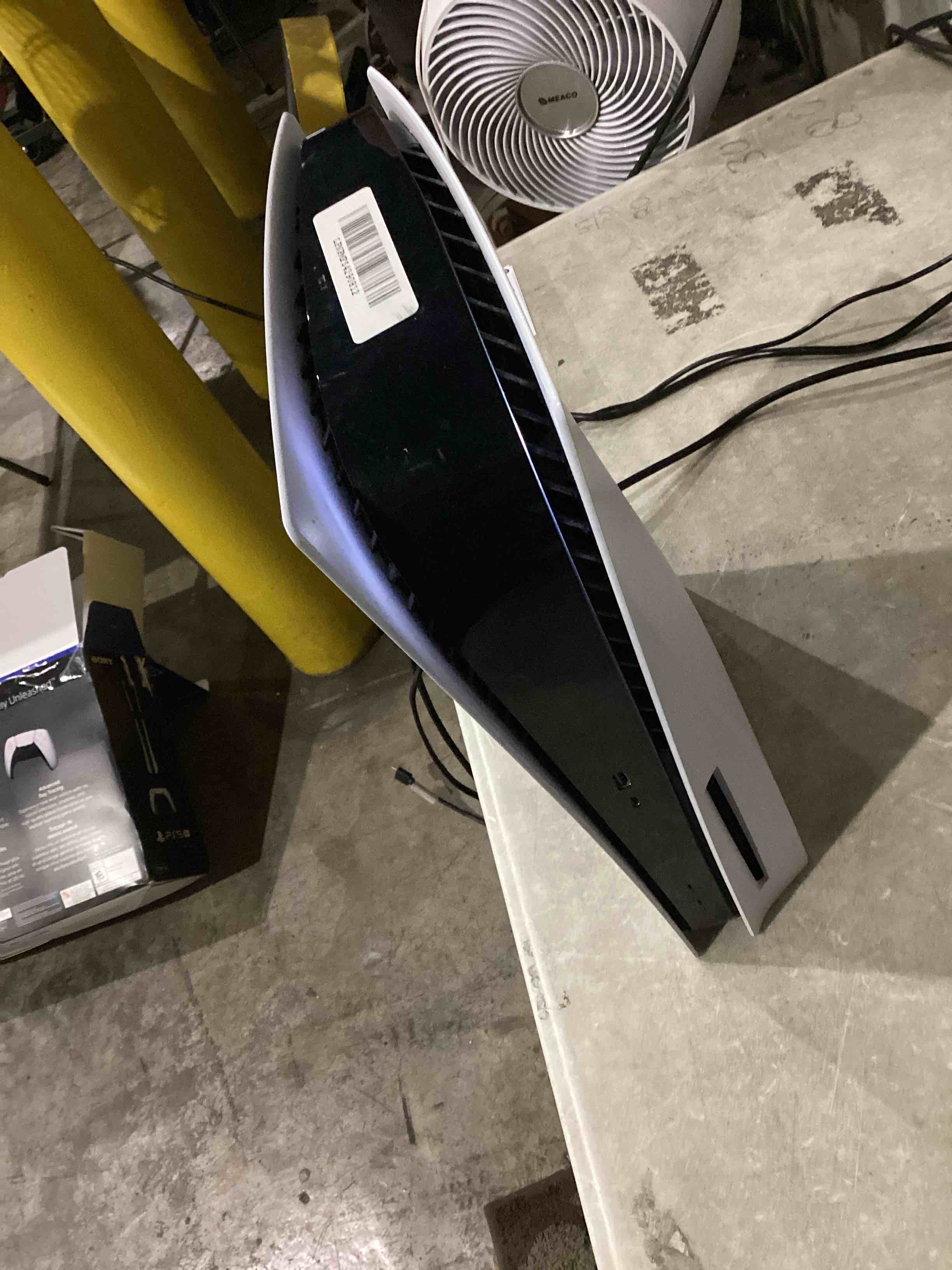 Condition photo showing As Is for incomplete, product missing everything but console & also not hooked up to monitor as is!!!!! playstation®5 console – 1tb disc ps5 disc edition console (slim)
