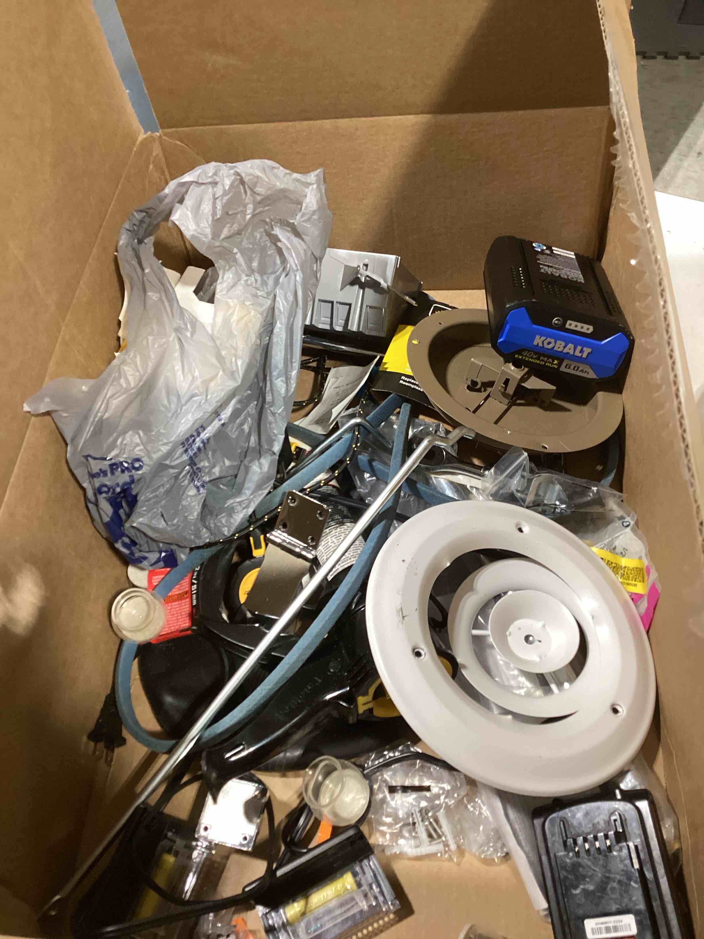 Condition photo showing As Is for misc warehouse tools