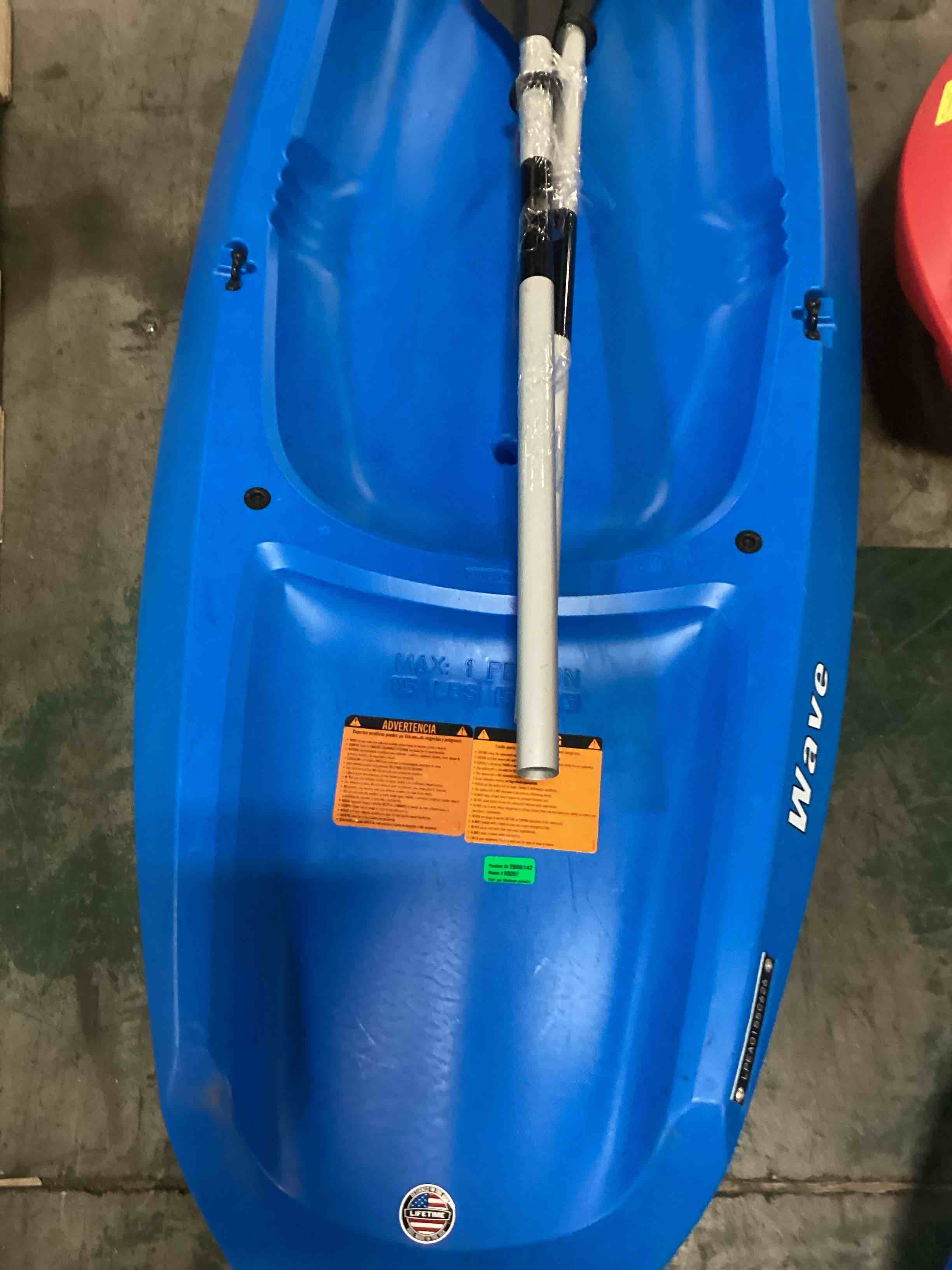 Condition photo showing Good Condition for lifetime wave youth 6 ft sit-on-top kayak with paddle blue (90097)